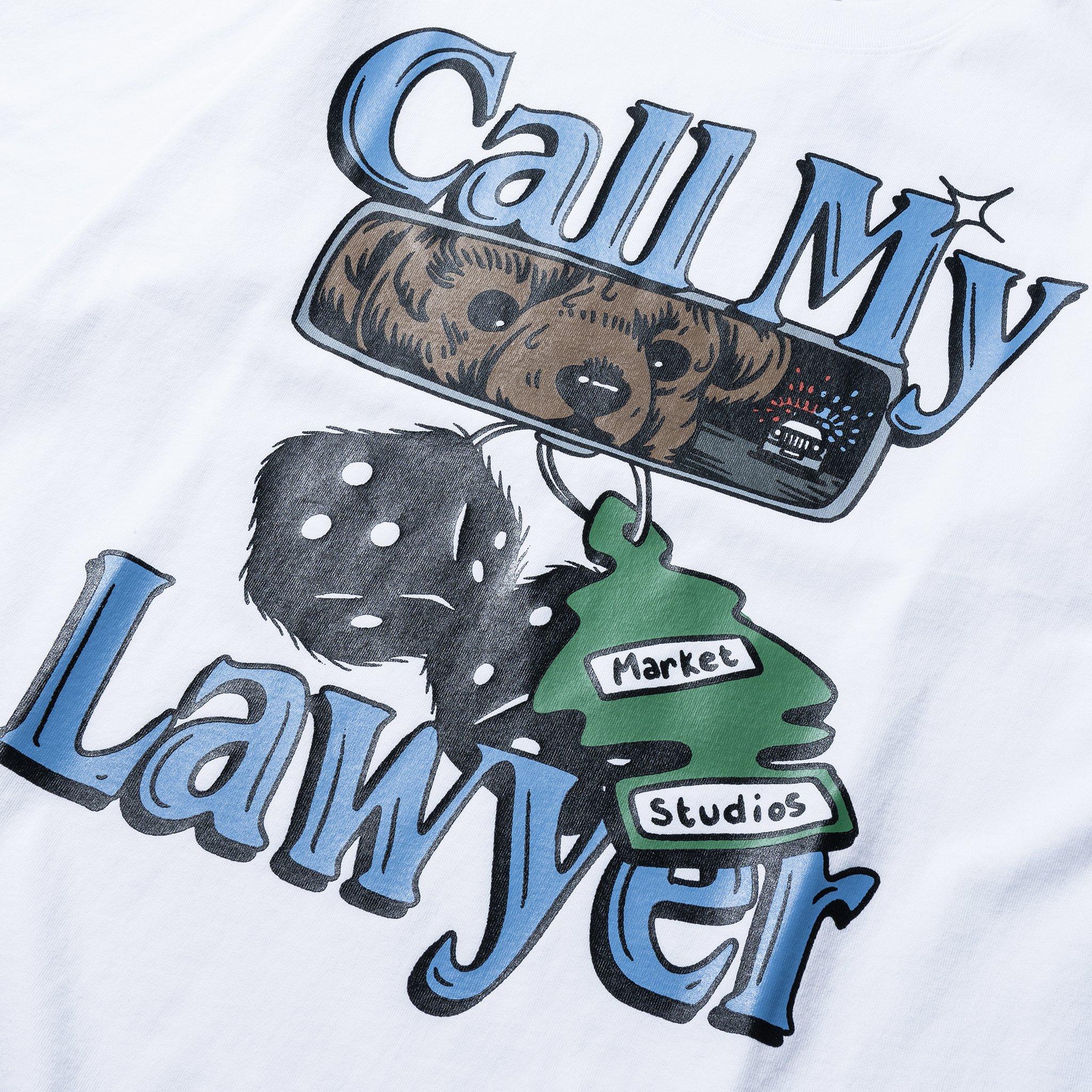 Market Men's Call My Lawyer Chase Tee - White - WHITE Thumbnail View 3