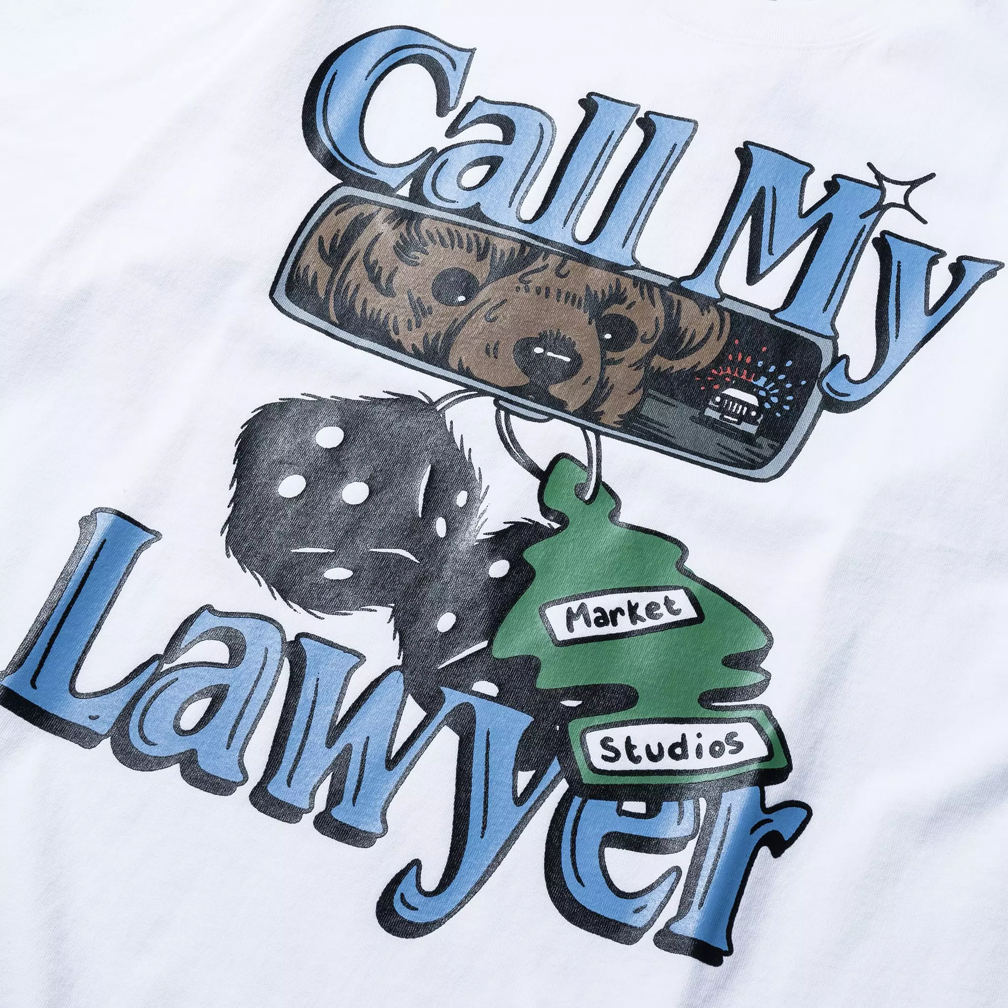Market Men's Call My Lawyer Chase Tee - White - WHITE