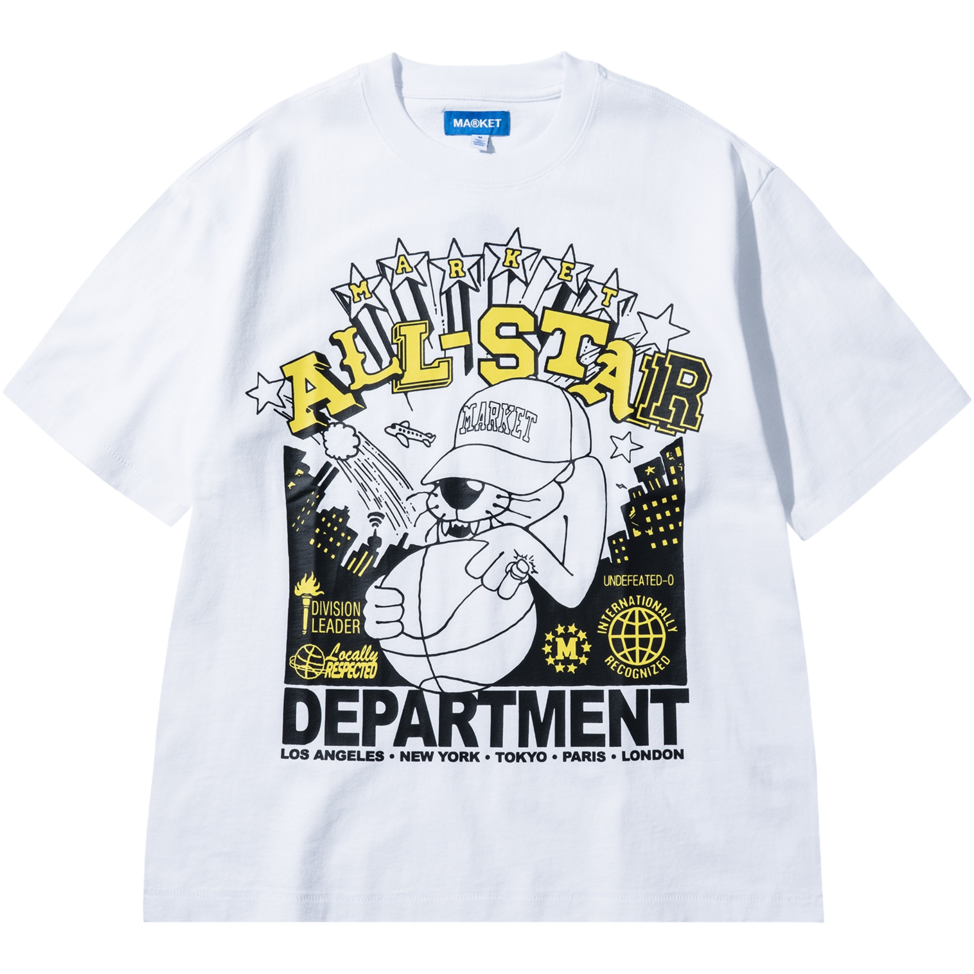 Market Men's Locally Respected Tee - White - WHITE Thumbnail View 1