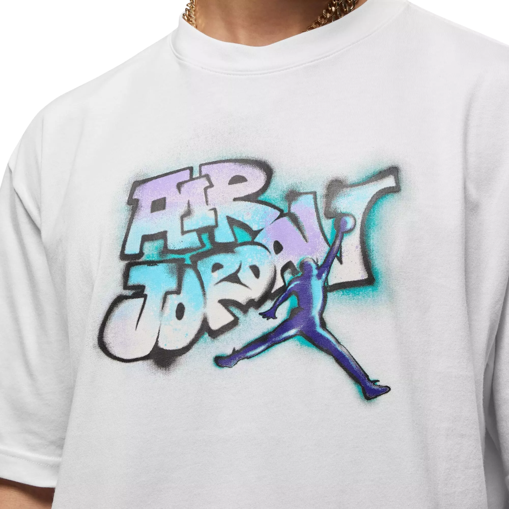 Jordan Men's AJ5 Grape Tee - White - WHITE