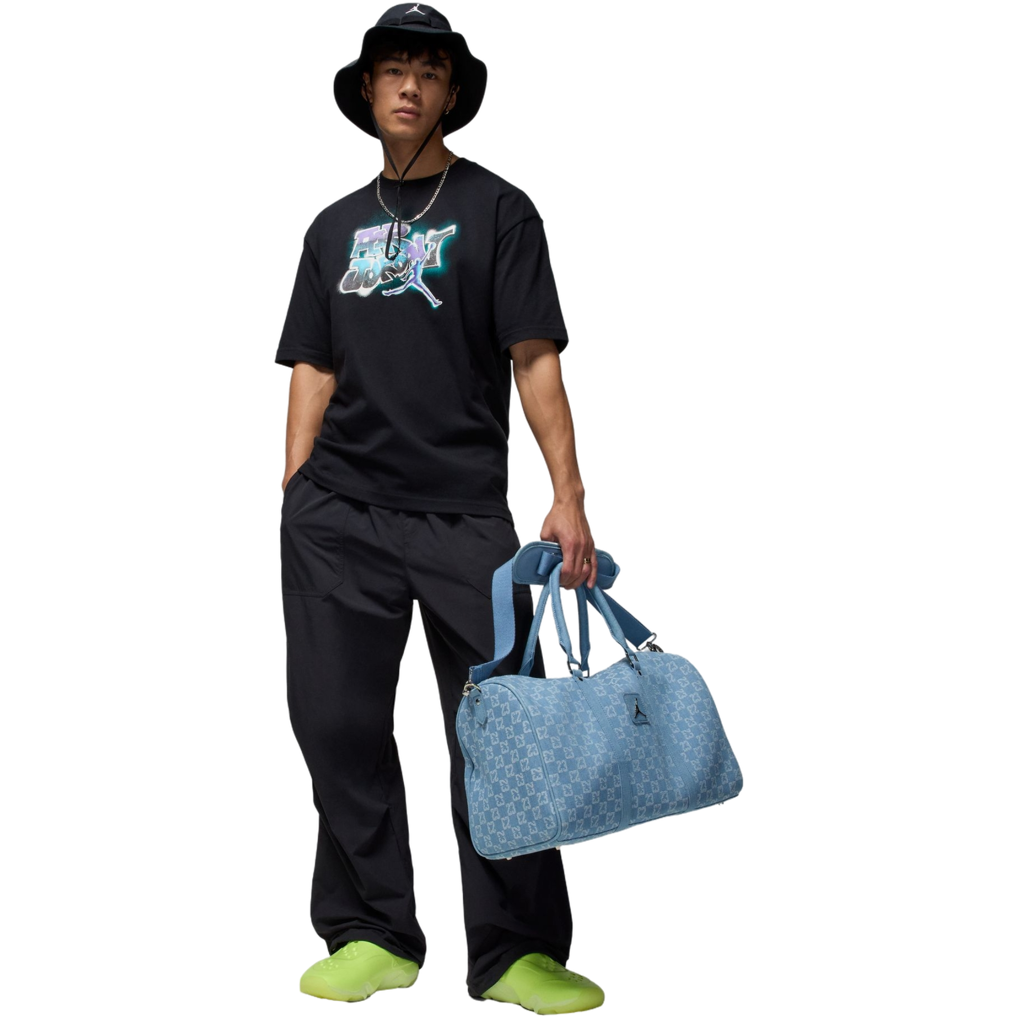 Jordan Men's AJ5 Tee - BLACK Thumbnail View 6