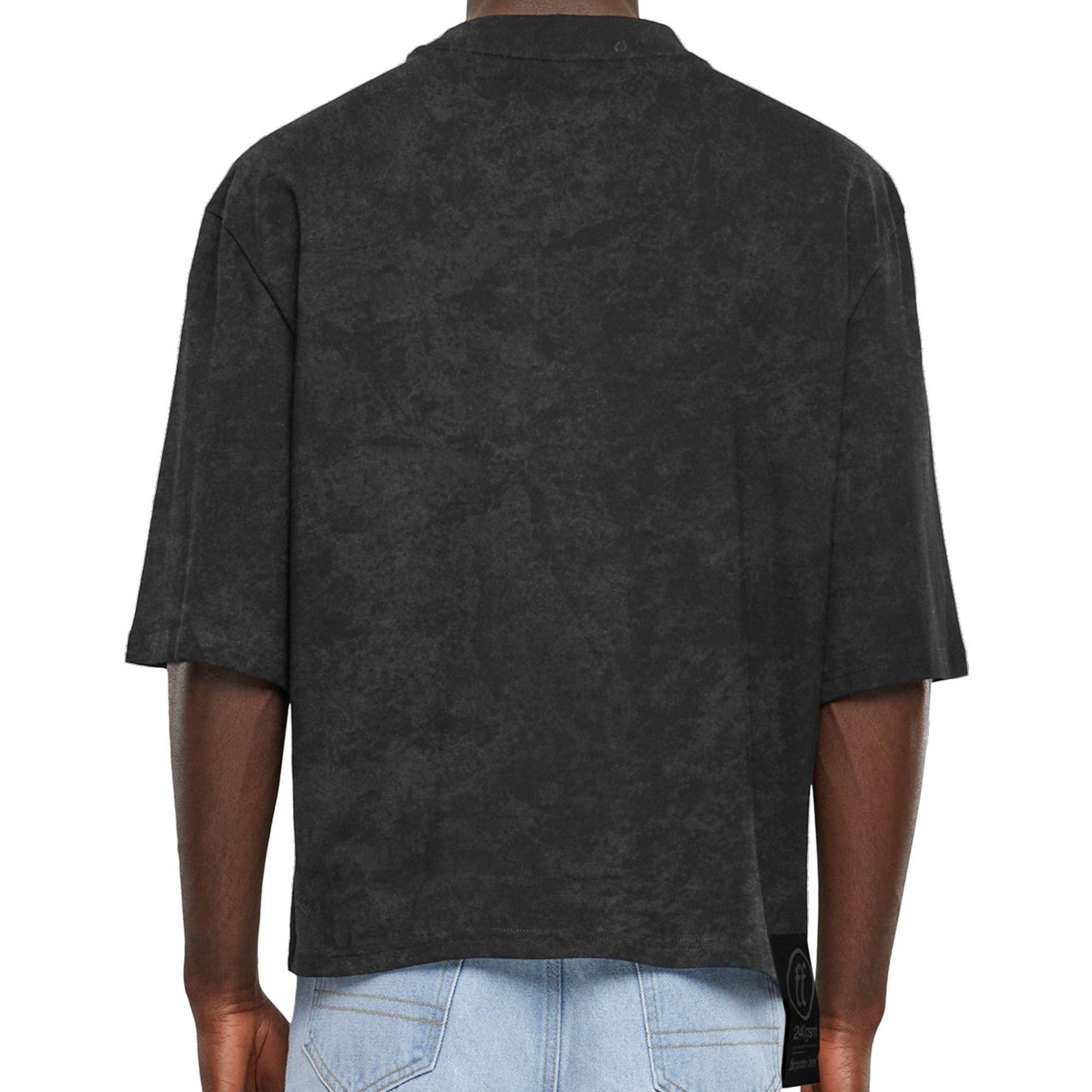 Forgotten Faces Men's Basic Crop Tee - Acid Black - BLACK Thumbnail View 2