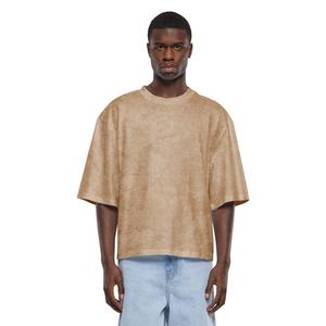 Forgotten Faces Men's Basic Crop Acid Tee - Union Beige