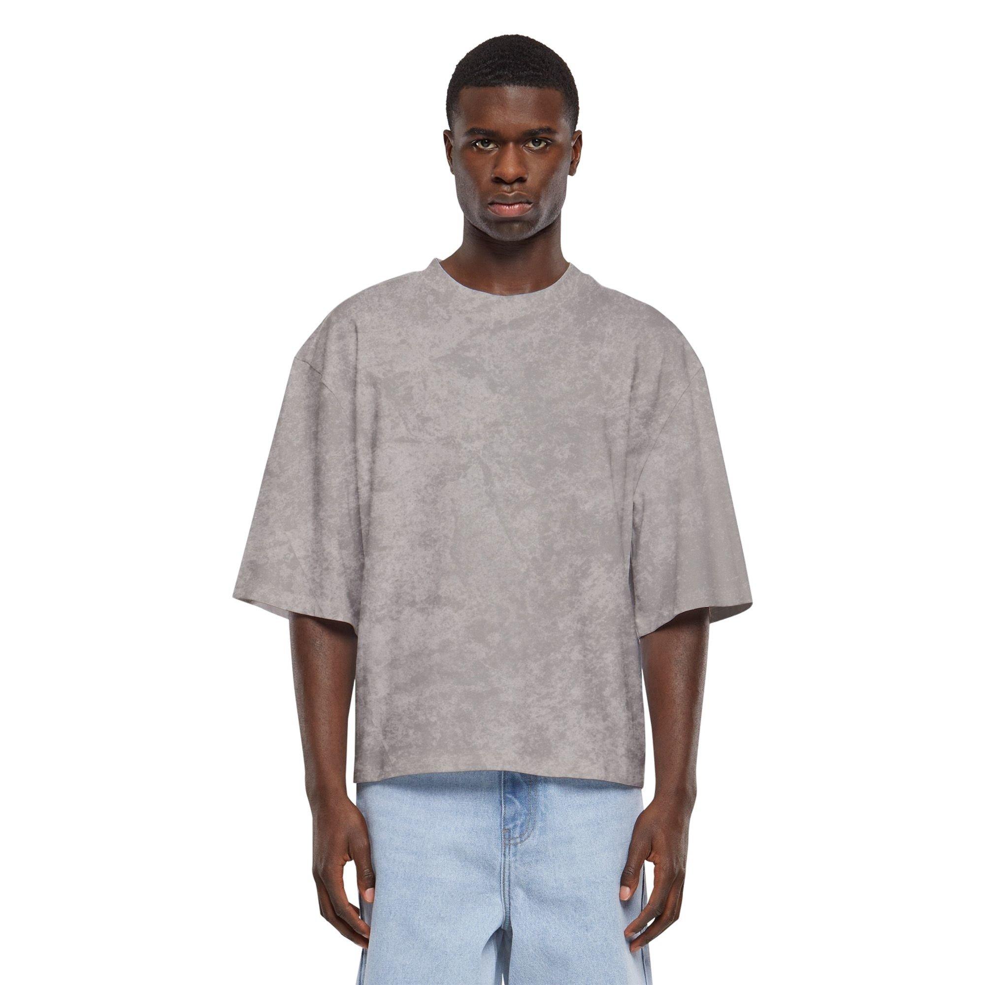 Forgotten Faces Men's Basic Crop Tee - Acid Asphalt - GREY Thumbnail View 1