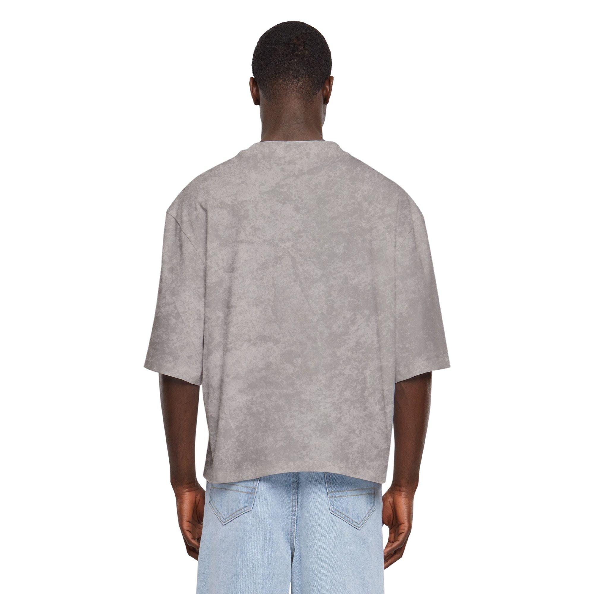 Forgotten Faces Men's Basic Crop Tee - Acid Asphalt - GREY Thumbnail View 2