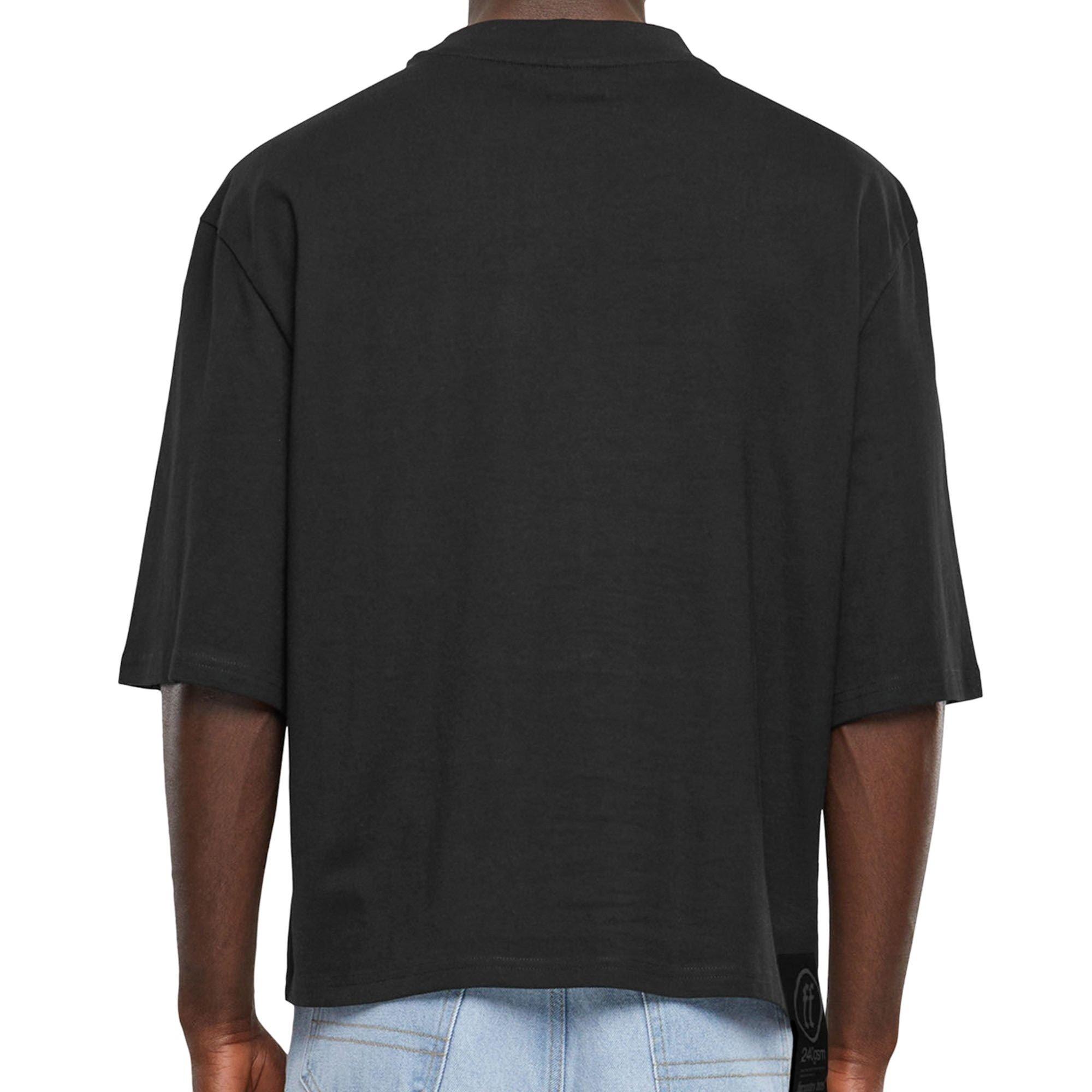 Forgotten Faces Men's Basic Crop Tee - Black - BLACK Thumbnail View 4