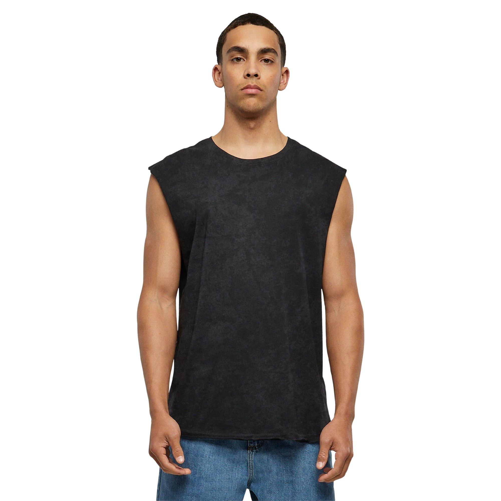 Forgotten Faces Men's Basic Muscle Tee - Acid Black - BLACK Thumbnail View 1
