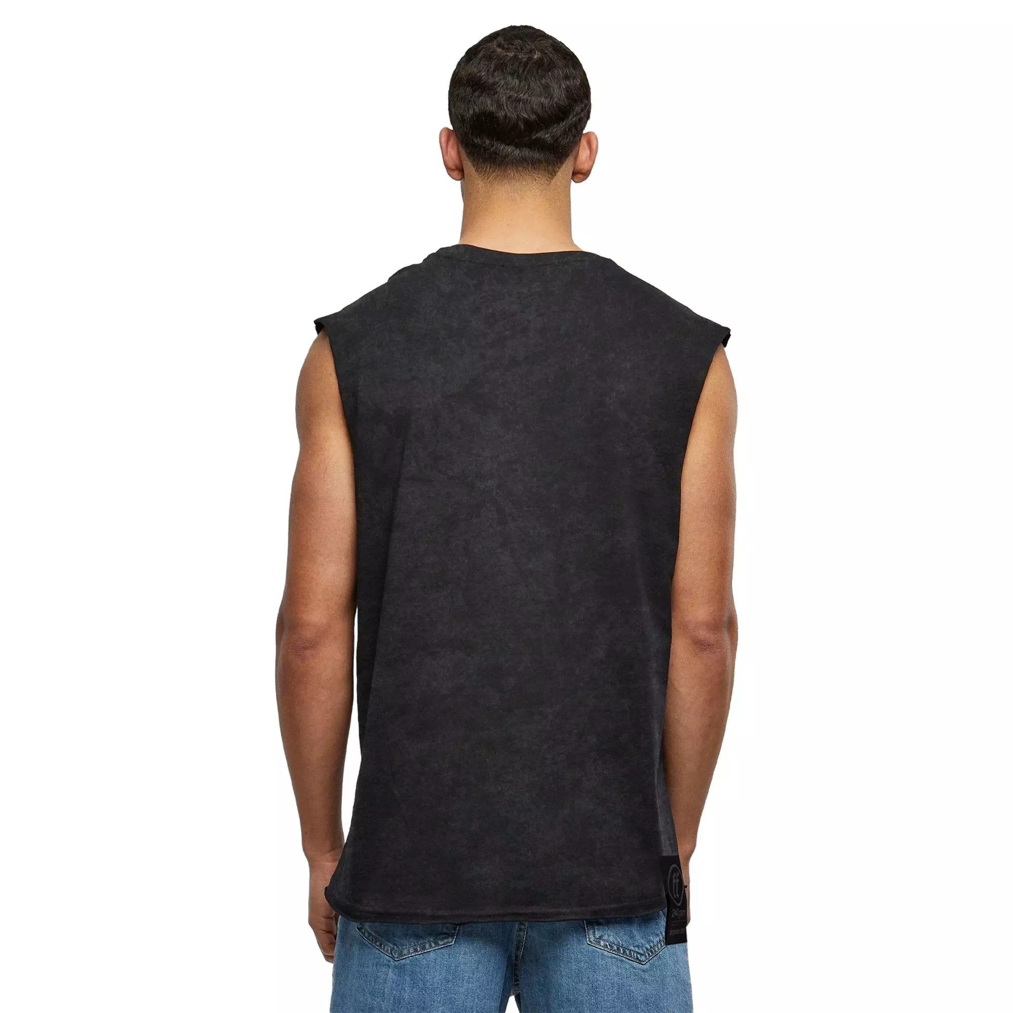Forgotten Faces Men's Basic Muscle Tee - Acid Black - BLACK