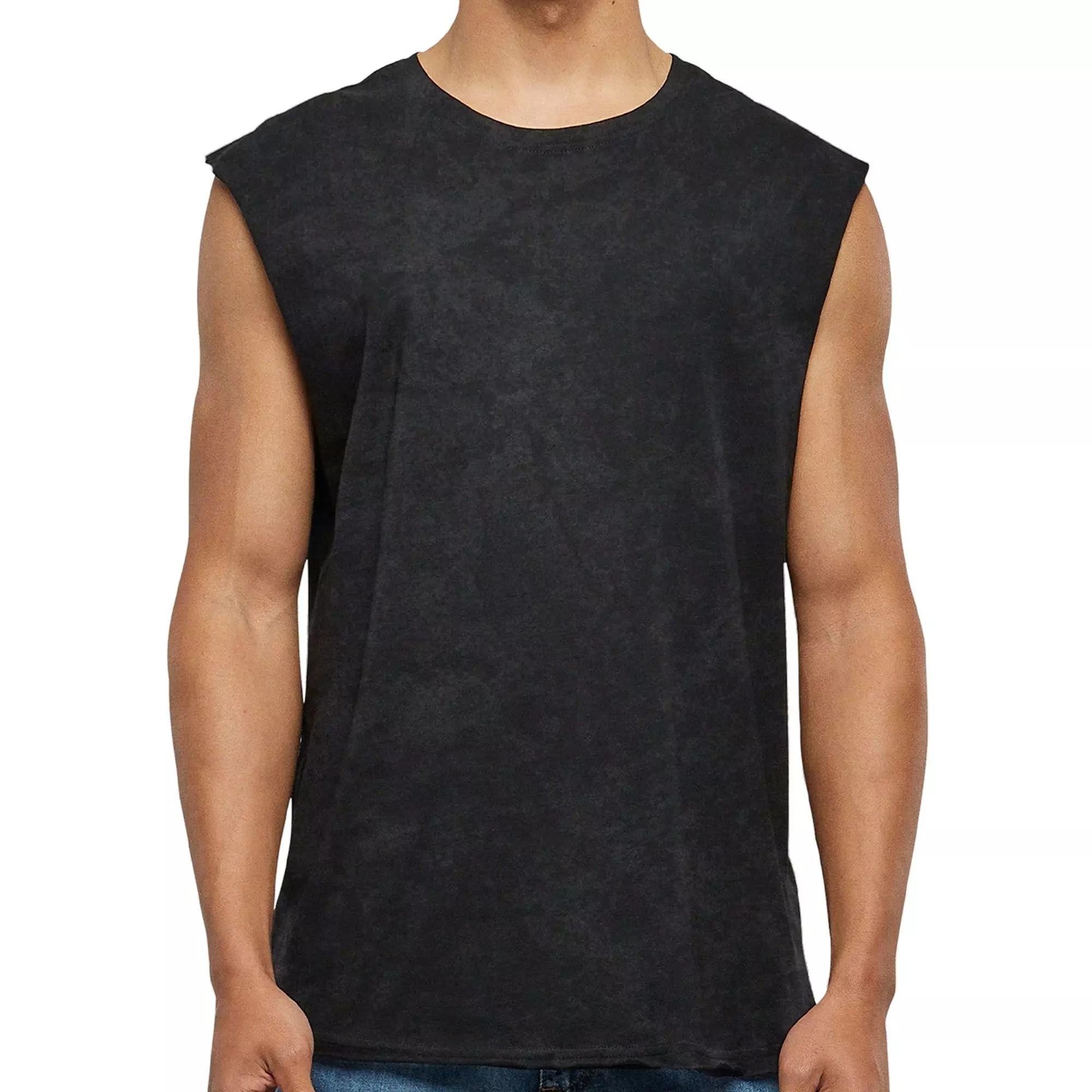 Forgotten Faces Men's Basic Muscle Tee - Acid Black - BLACK