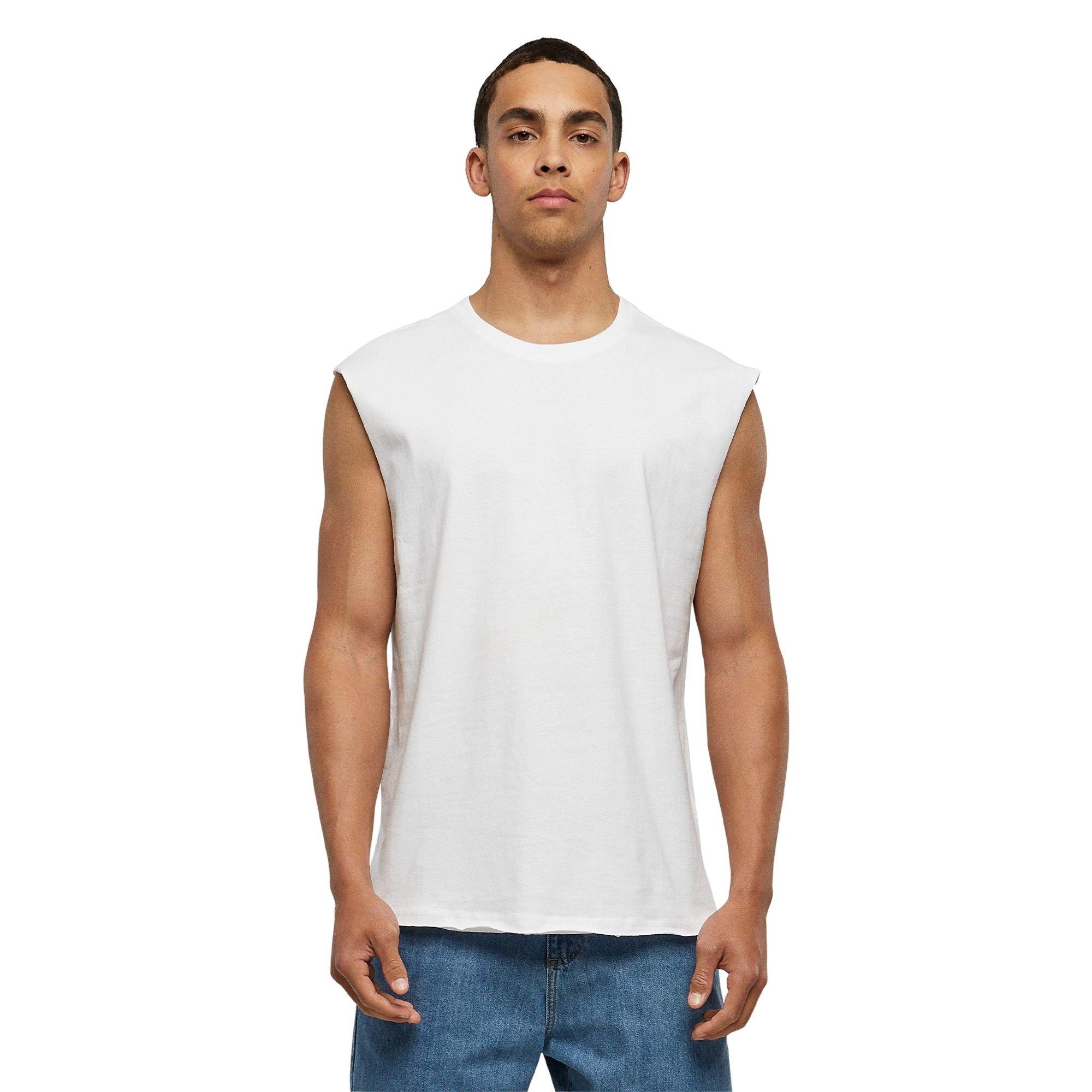 Forgotten Faces Men's Basic Muscle Tee - White - WHITE Thumbnail View 1