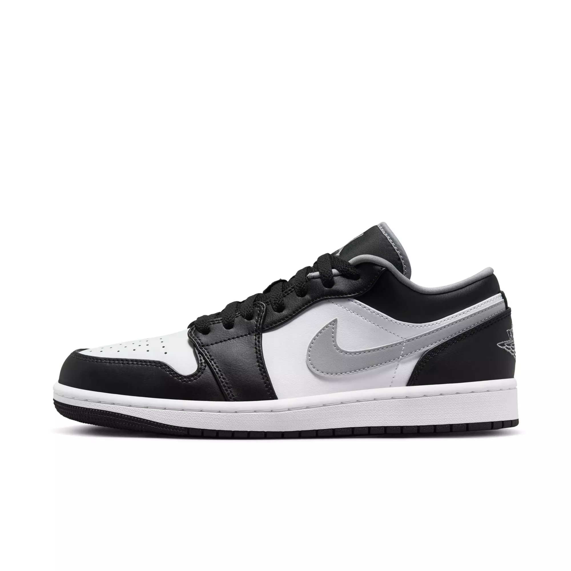 Jordan 1 Low "Black/Particle Grey/White" Men's Shoe - BLACK/GREY/WHITE