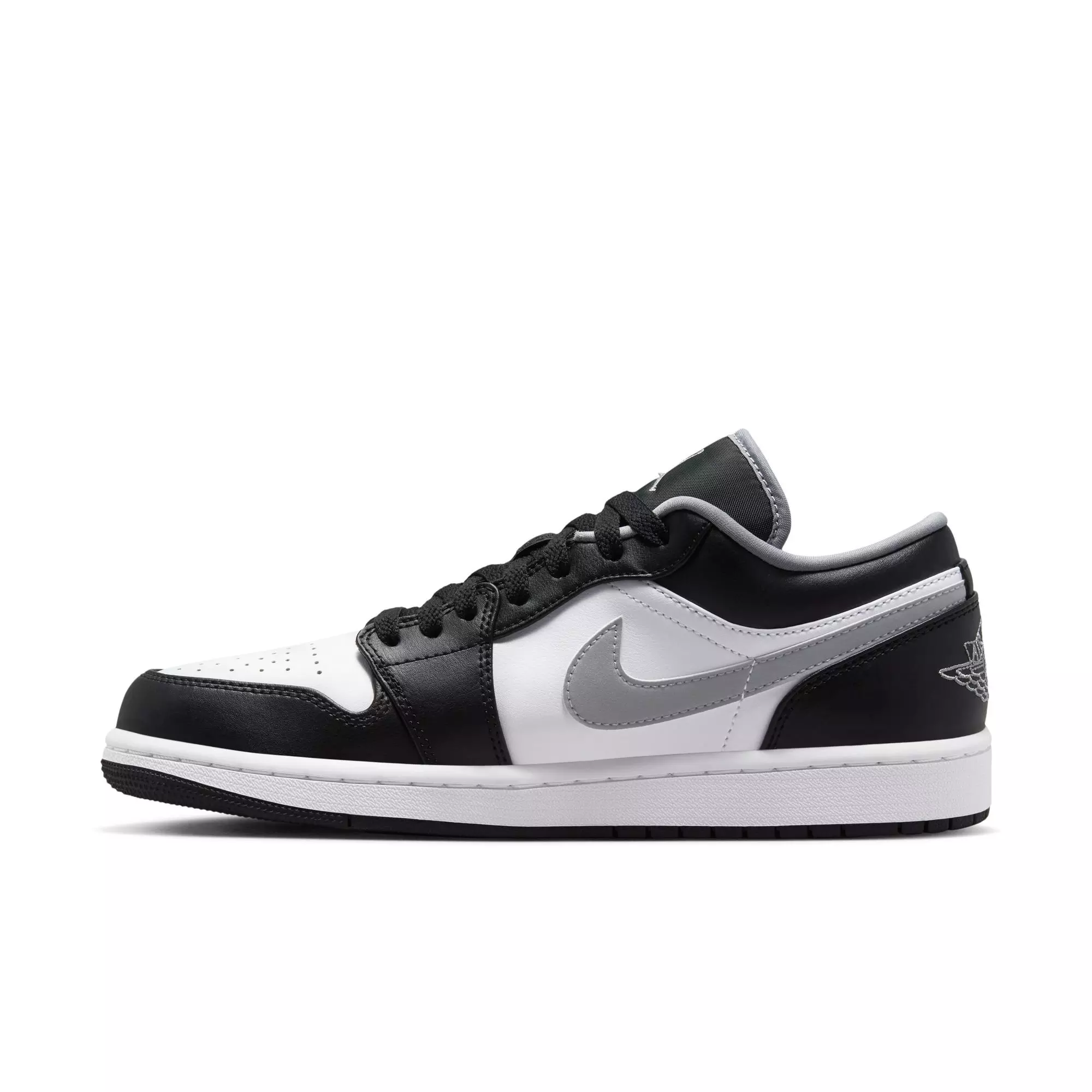 Jordan 1 Low "Black/Particle Grey/White" Men's Shoe - BLACK/GREY/WHITE