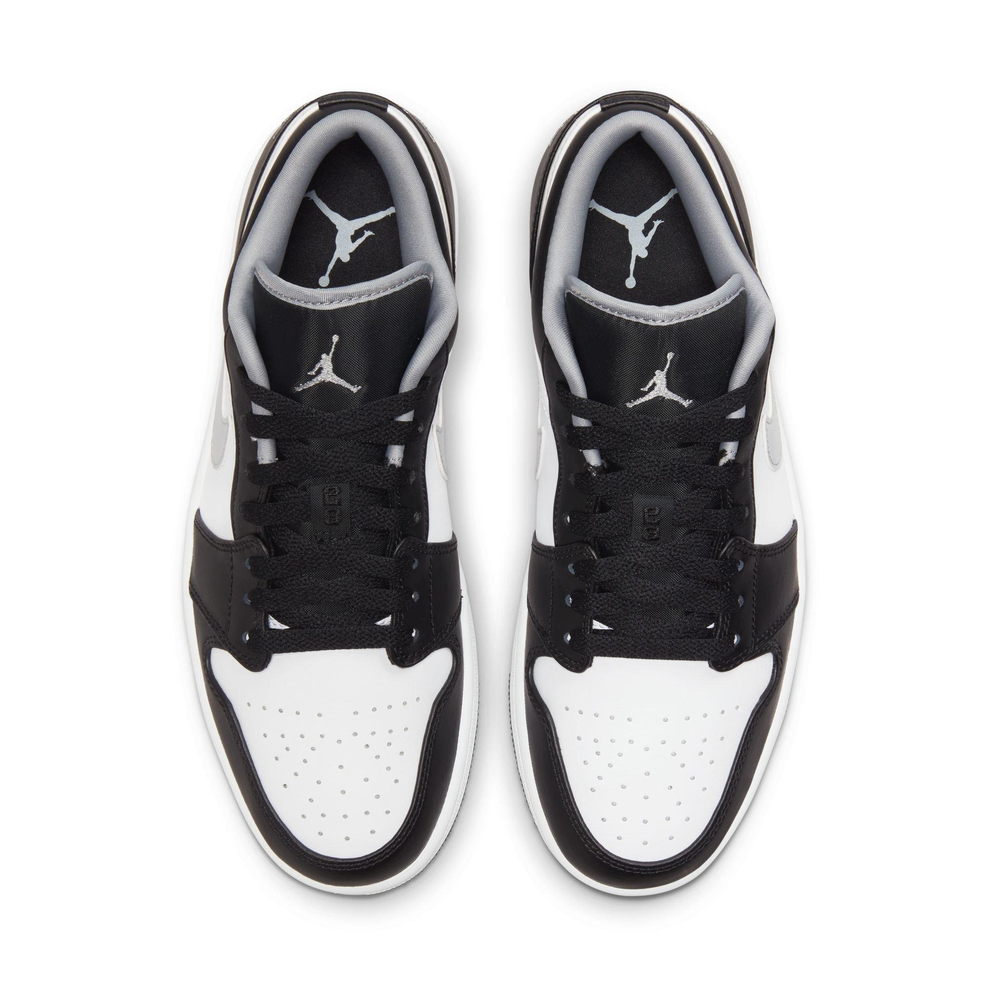 Jordan 1 Low "Black/Particle Grey/White" Men's Shoe - BLACK/GREY/WHITE Thumbnail View 6