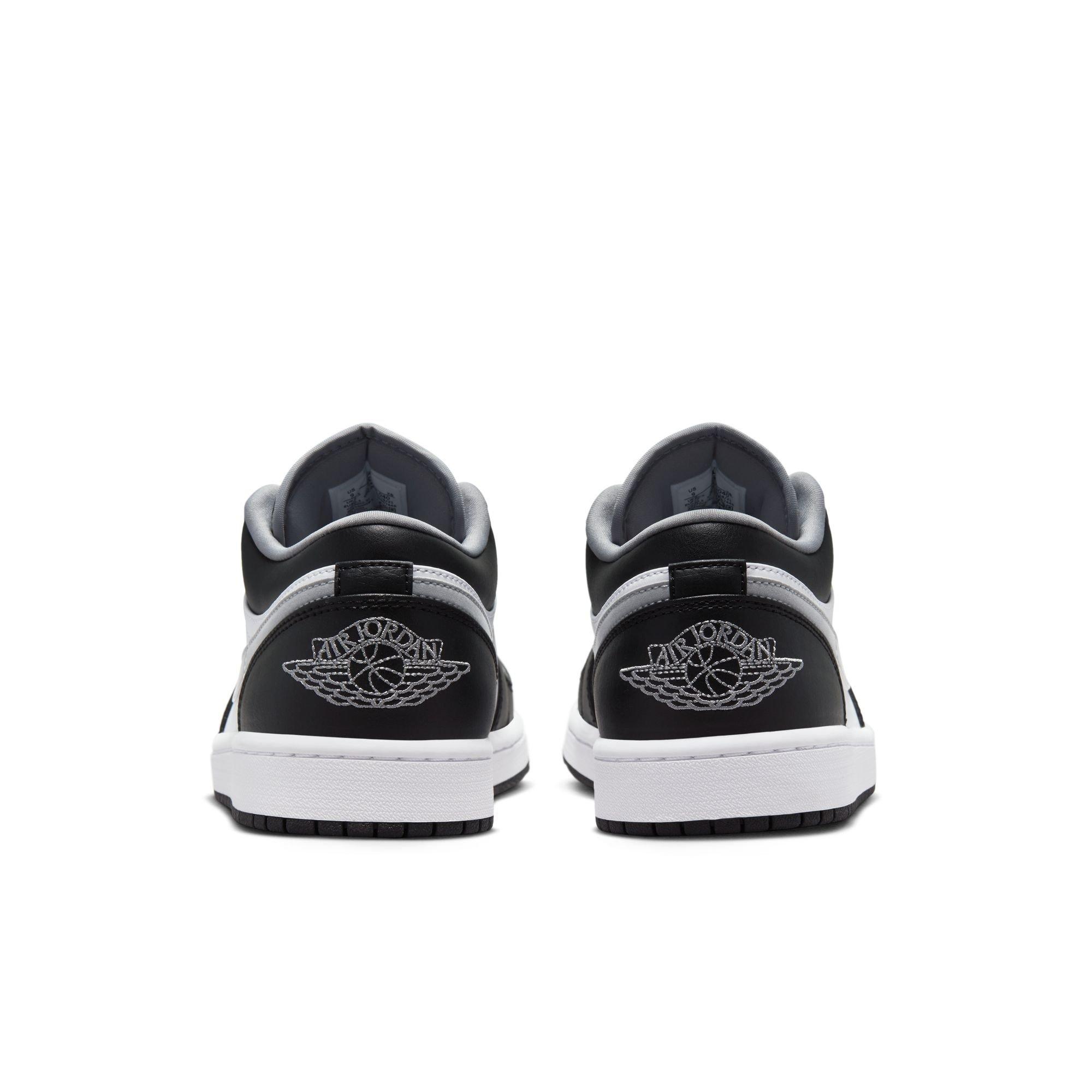 Jordan 1 Low "Black/Particle Grey/White" Men's Shoe - BLACK/GREY/WHITE Thumbnail View 7