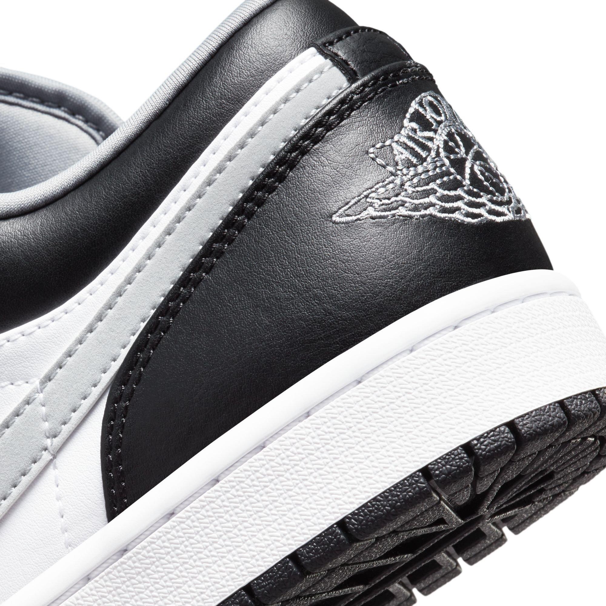 Jordan 1 Low "Black/Particle Grey/White" Men's Shoe - BLACK/GREY/WHITE Thumbnail View 10
