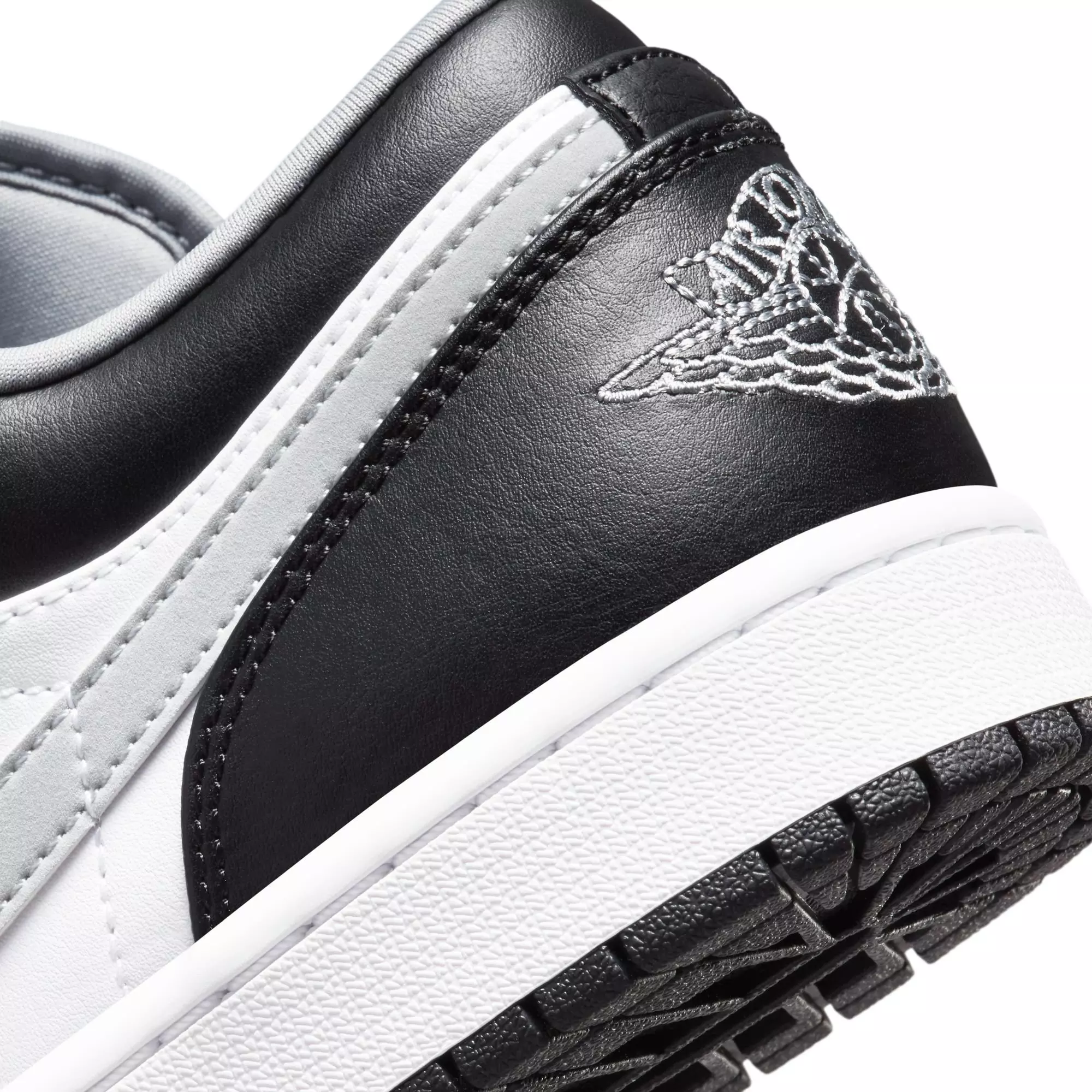 Jordan 1 Low "Black/Particle Grey/White" Men's Shoe - BLACK/GREY/WHITE