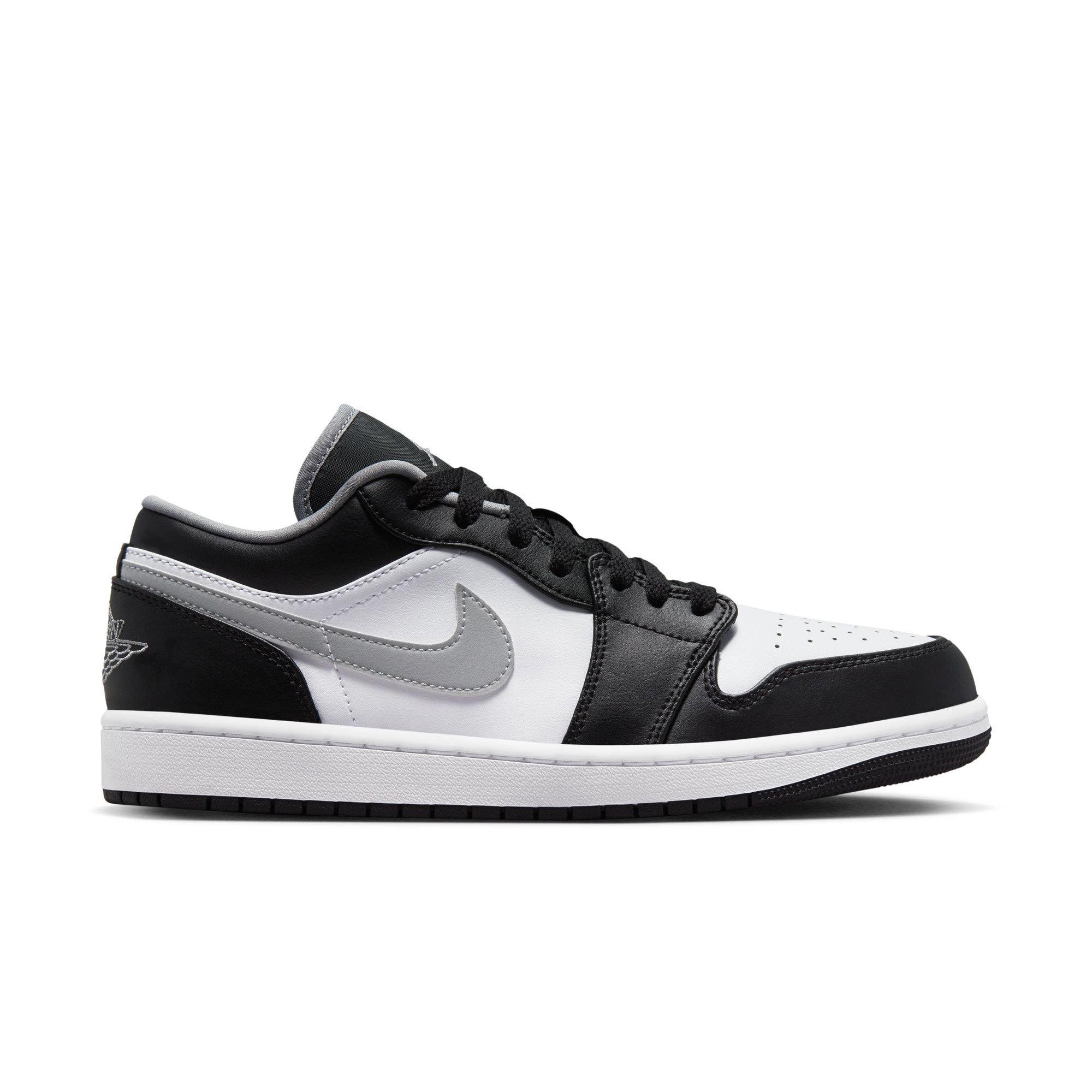 Jordan 1 Low "Black/Particle Grey/White" Men's Shoe - BLACK/GREY/WHITE Thumbnail View 1