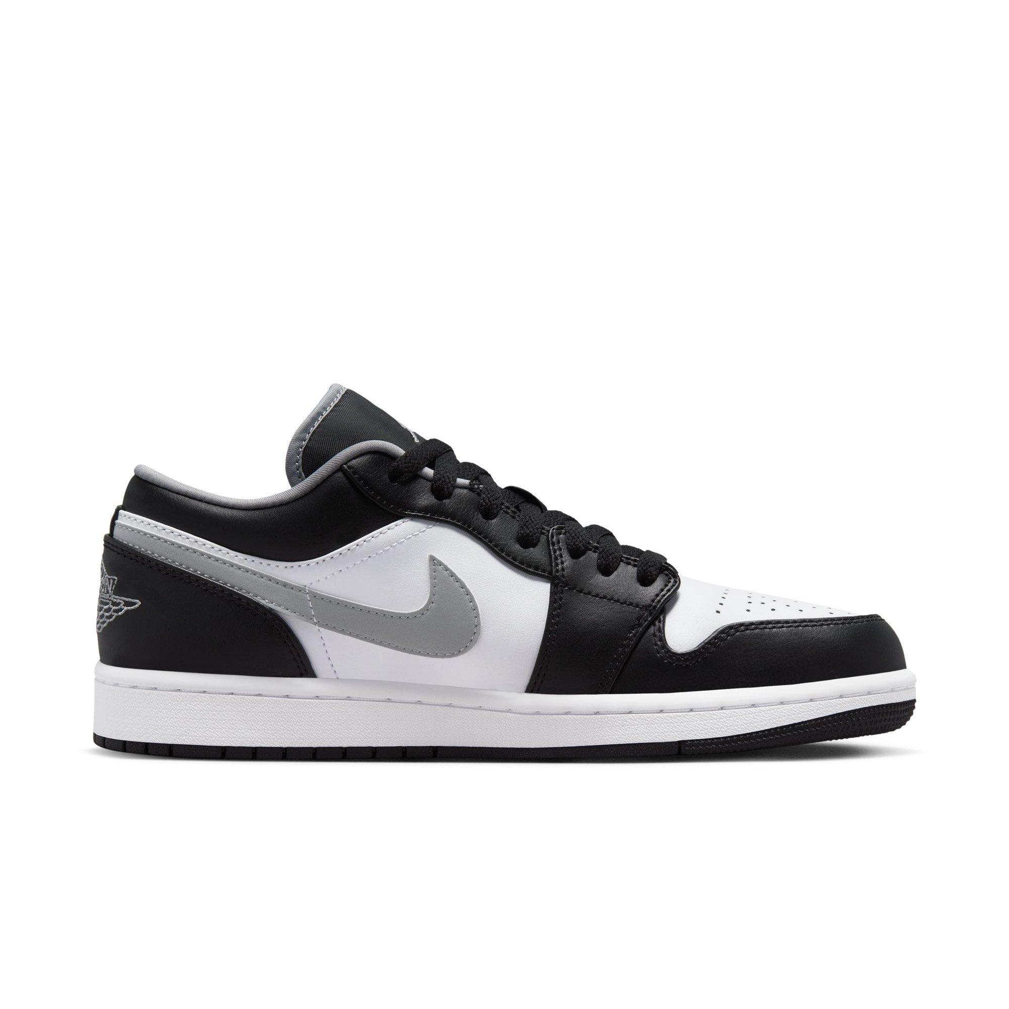 Jordan 1 Low "Black/Particle Grey/White" Men's Shoe - BLACK/GREY/WHITE Thumbnail View 2
