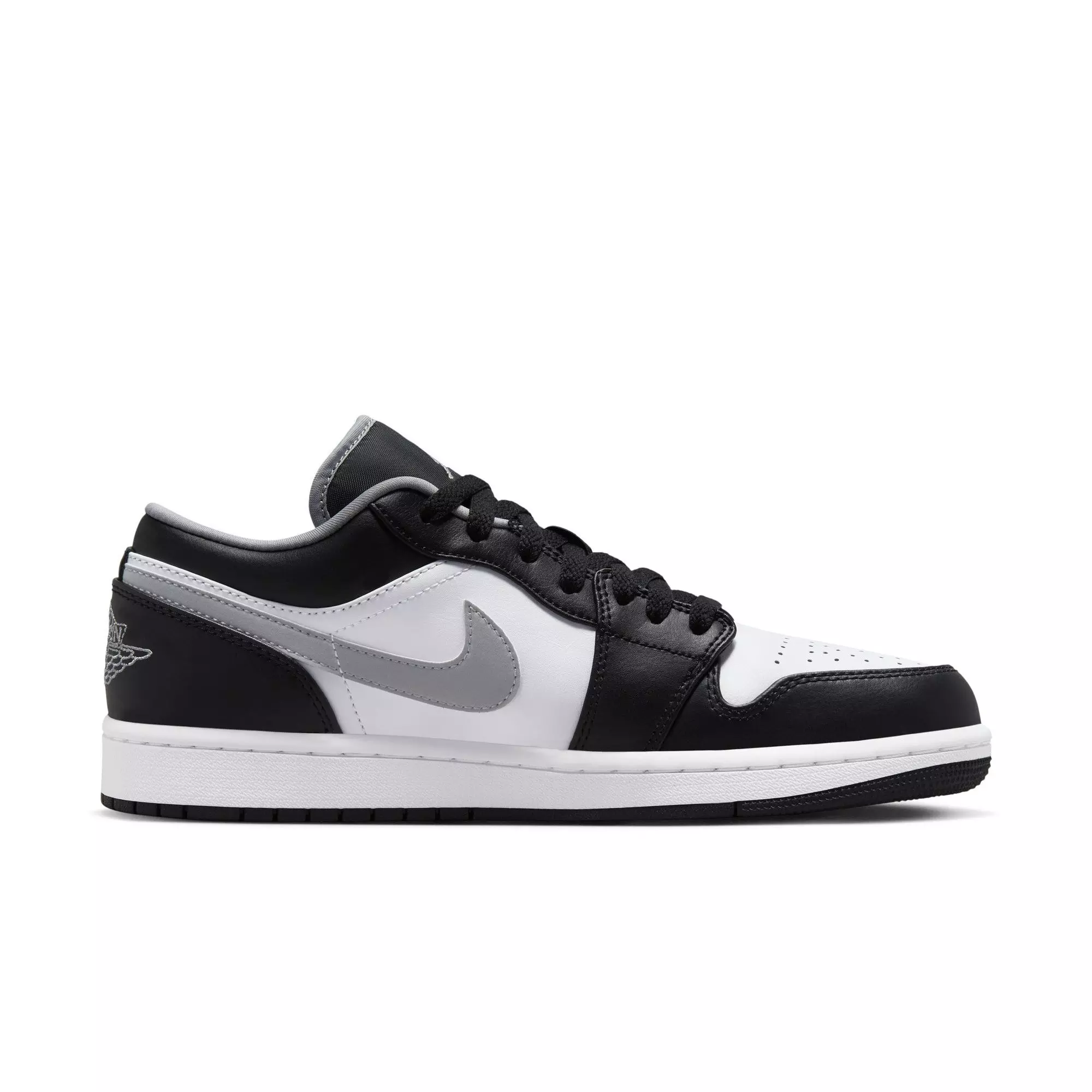 Jordan 1 Low "Black/Particle Grey/White" Men's Shoe - BLACK/GREY/WHITE