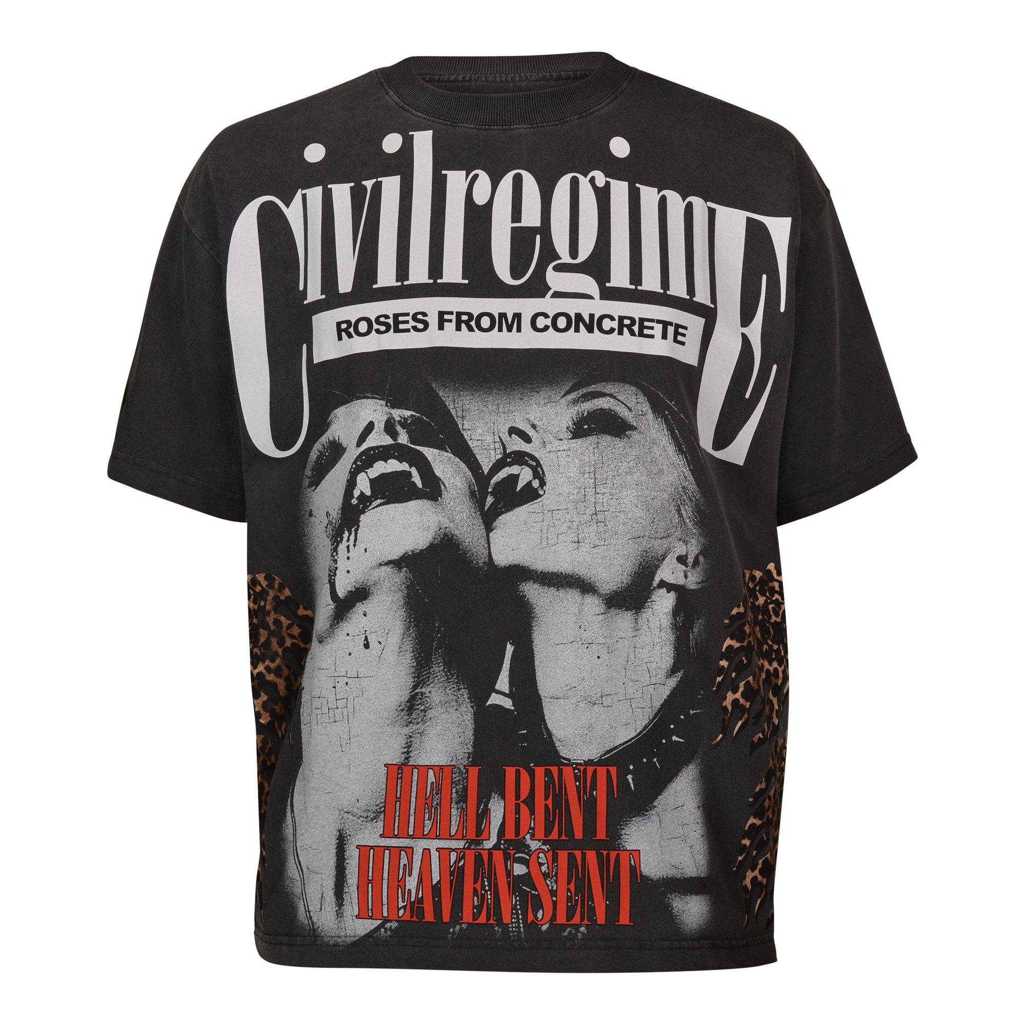 Civil Regime Men's Kiss Of Sin Tee - BLACK Thumbnail View 1