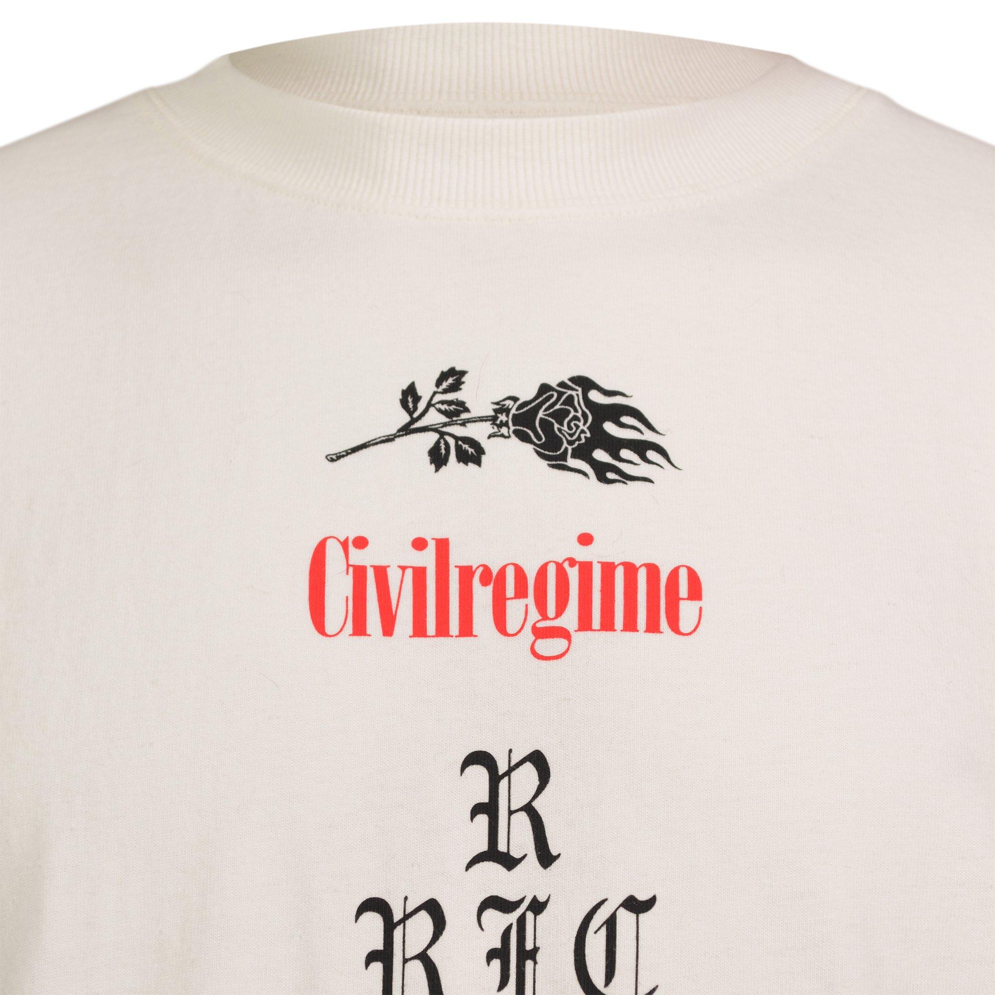 Civil Regime Men's Roses From Concrete Tee - CREAM Thumbnail View 4
