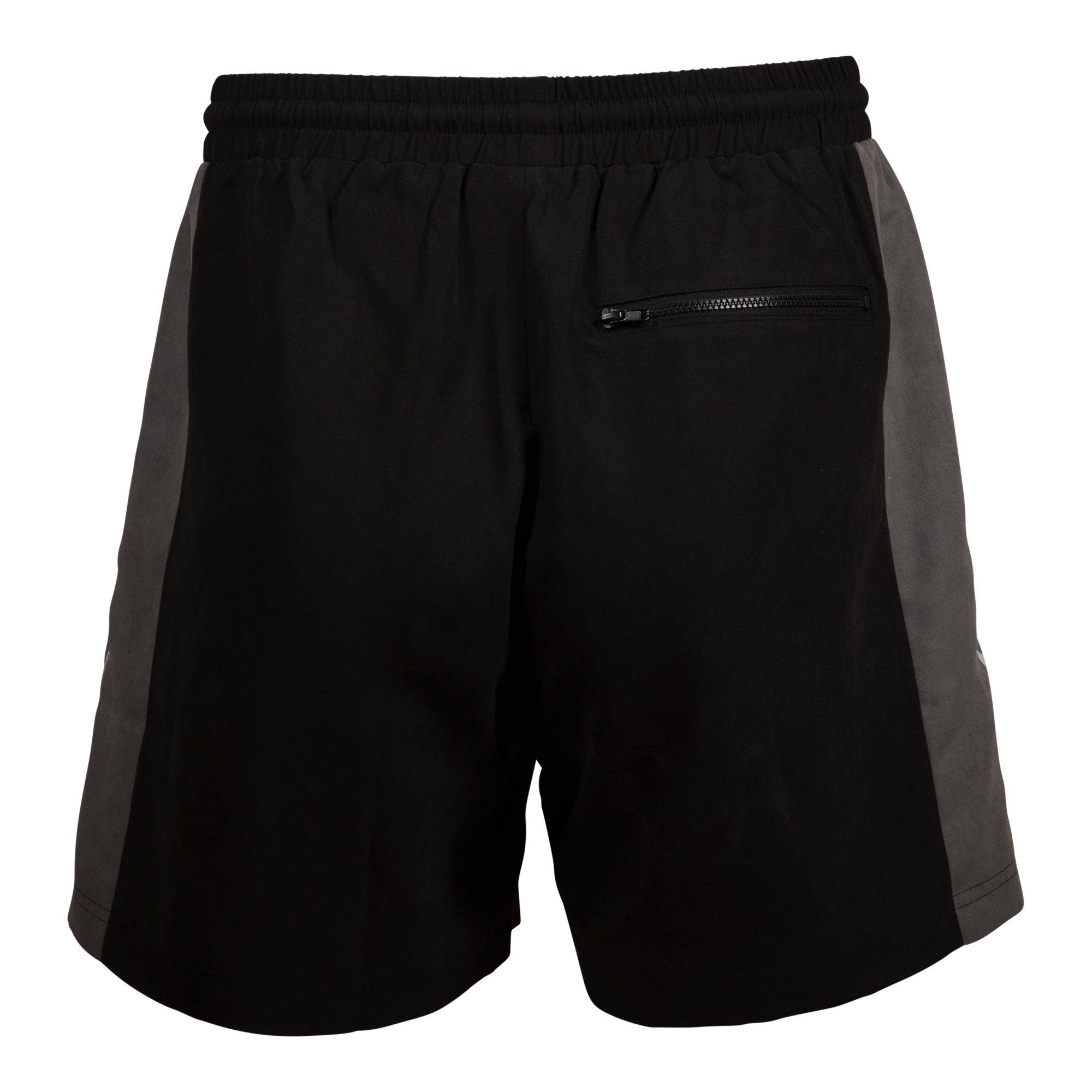 Civil Regime Men's Duality Rose Suede Shorts - BLACK/GREY Thumbnail View 2