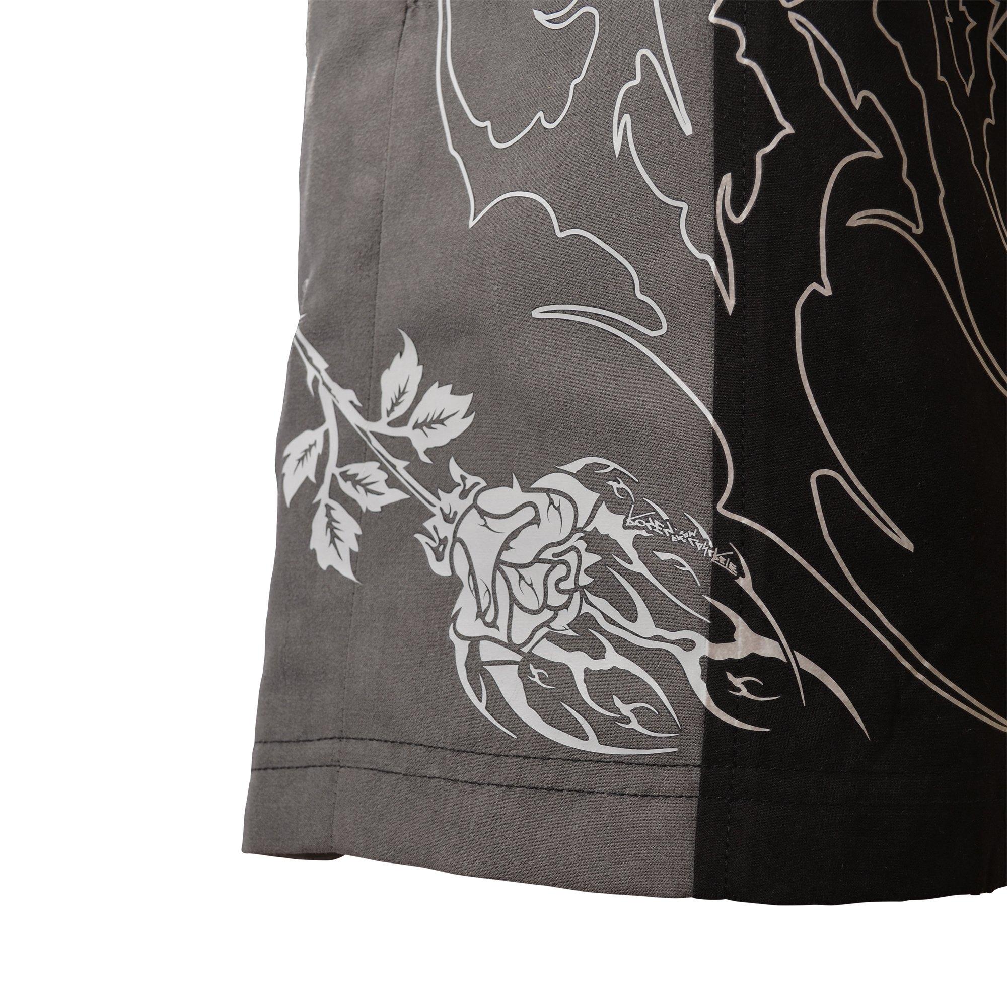 Civil Regime Men's Duality Rose Suede Shorts - BLACK/GREY Thumbnail View 5