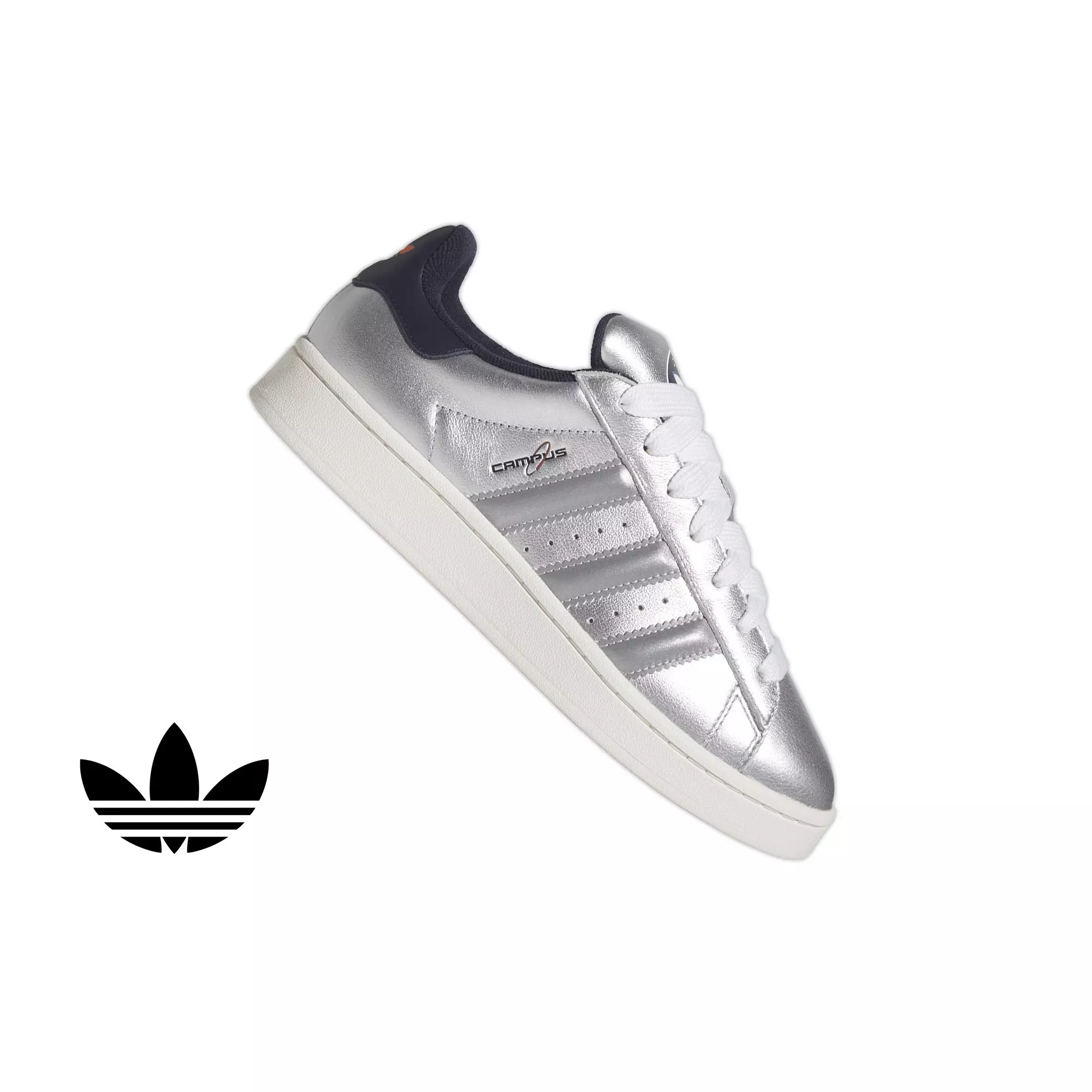 adidas Originals Campus "Houston Space" Grade School Kids' Shoe​ - GREY/SILVER
