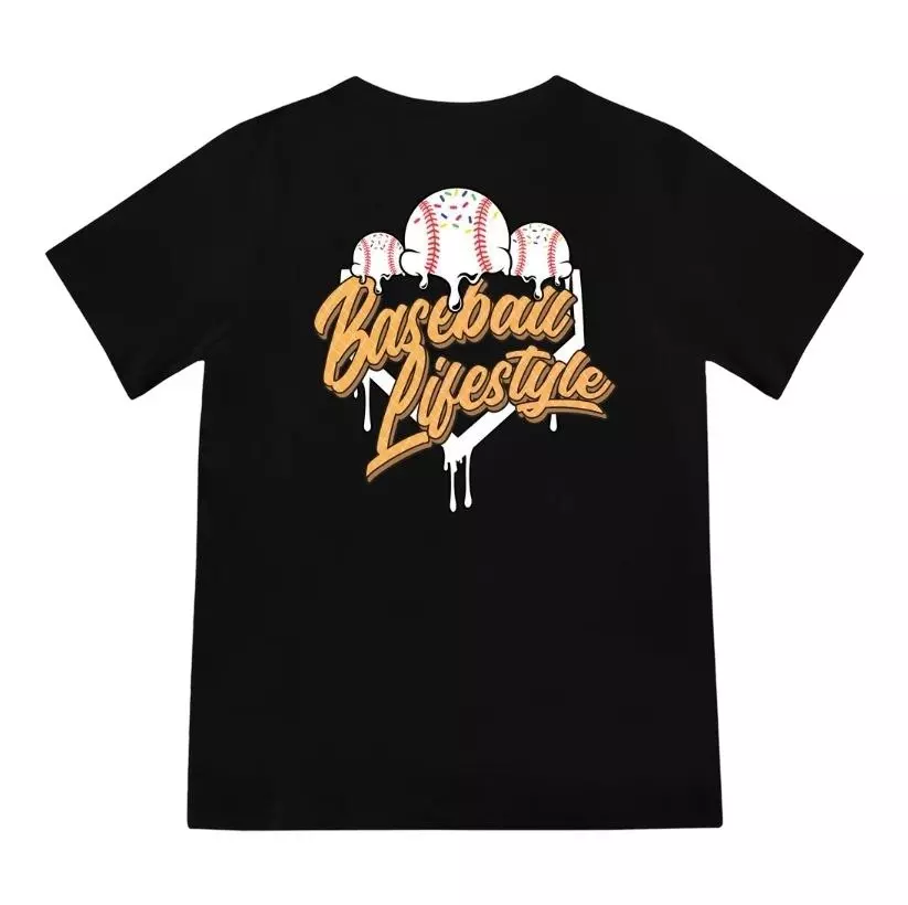 Baseball Lifestyle 101 Big Boys' Vanilla Ice Cream Tee - WHITE/BLUE