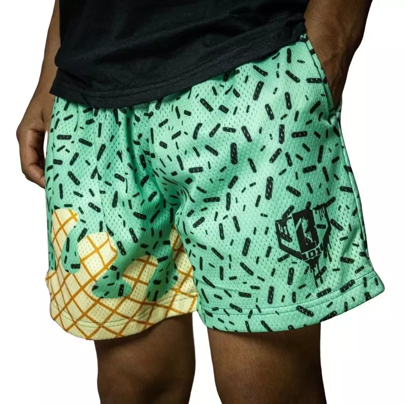 Baseball Lifestyle 101 Big Boys' Mint Ice Cream Shorts - GREEN/BLACK