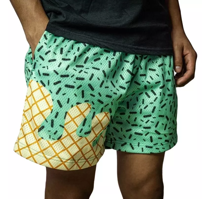 Baseball Lifestyle 101 Big Boys' Mint Ice Cream Shorts - GREEN/BLACK