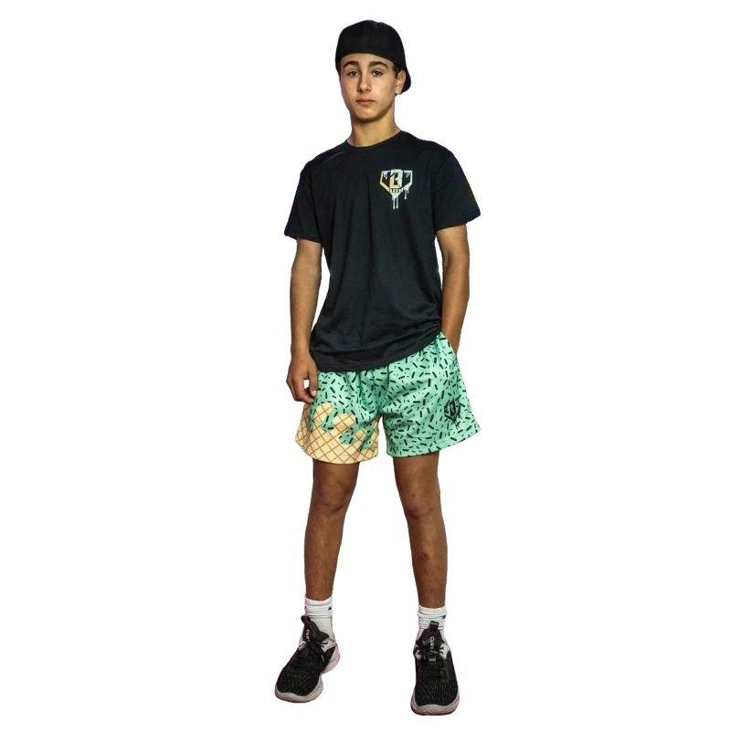 Baseball Lifestyle 101 Mint Ice Cream Big Boys' Shorts