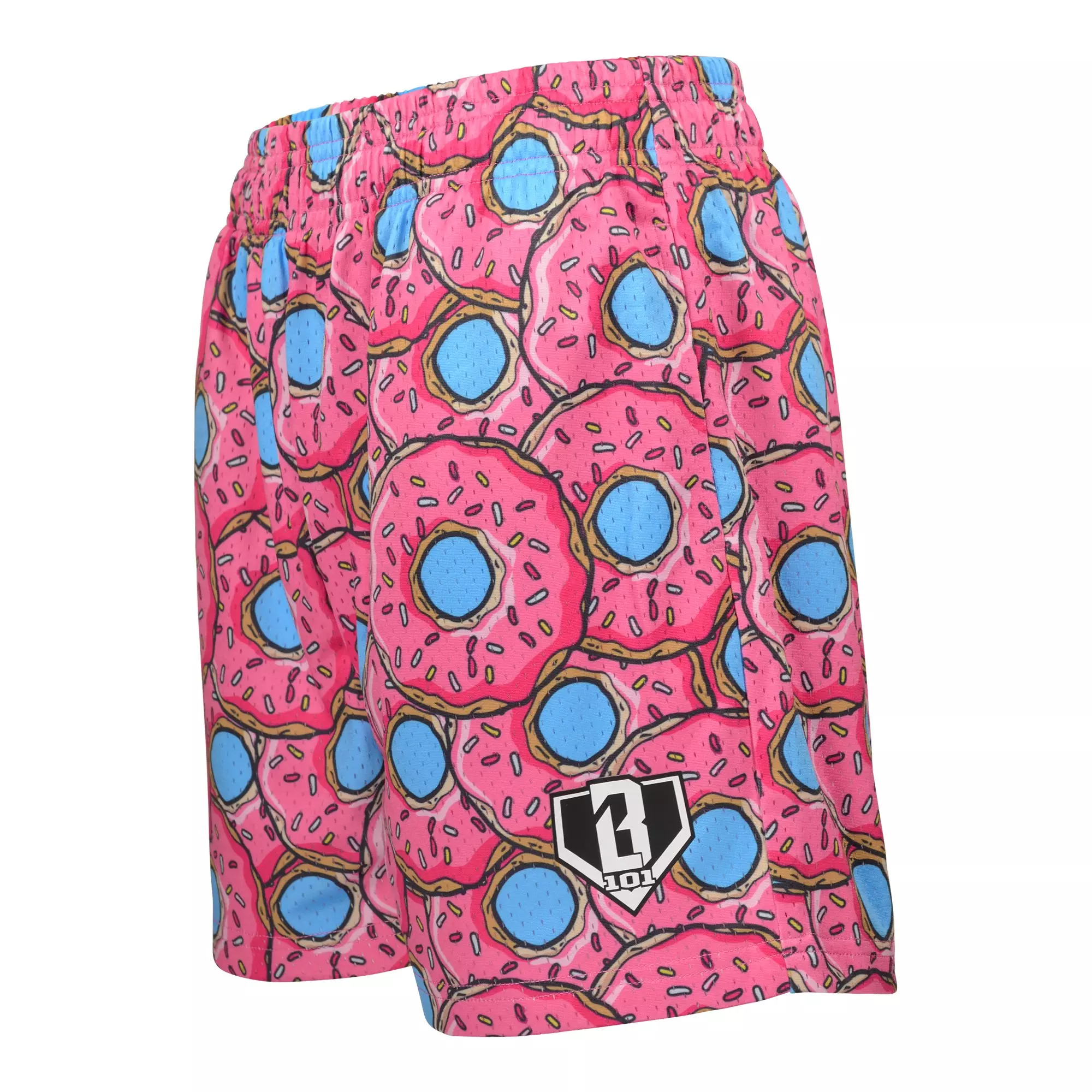 Baseball Lifestyle 101 Big Boys' Donut Shorts - Strawberry - BLUE/PINK