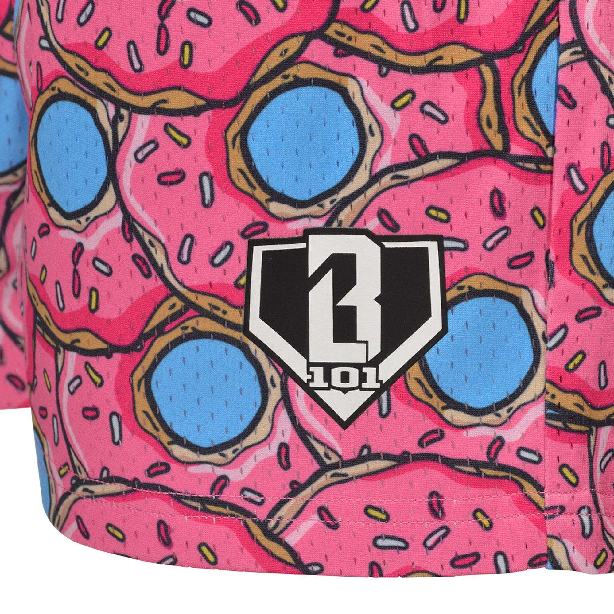 Baseball Lifestyle 101 Donut Big Boys' Strawberry Shorts