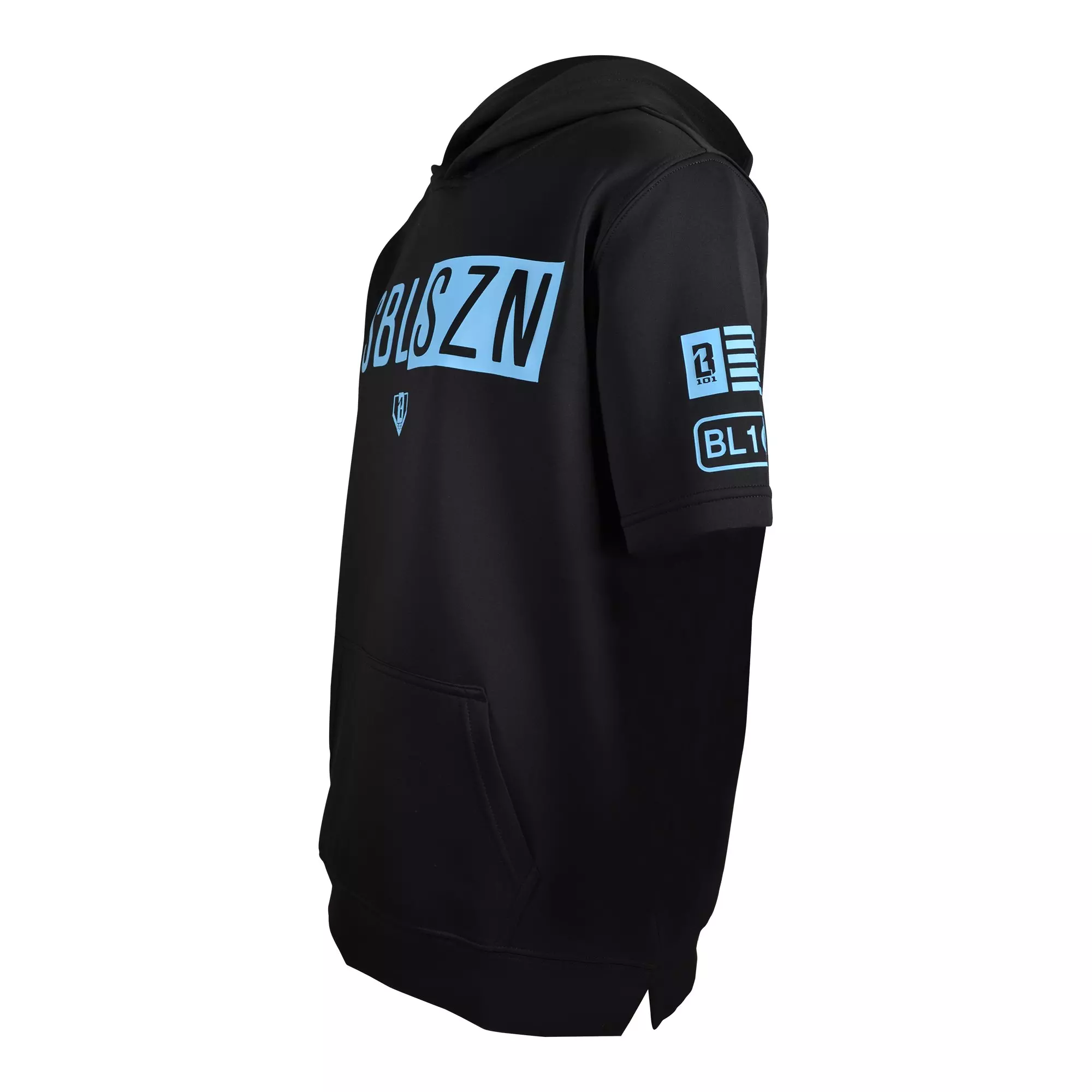 Baseball Lifestyle 101 Big Boys' Lifestyle Sleeveless Hoodie - Black - BLACK/BLUE