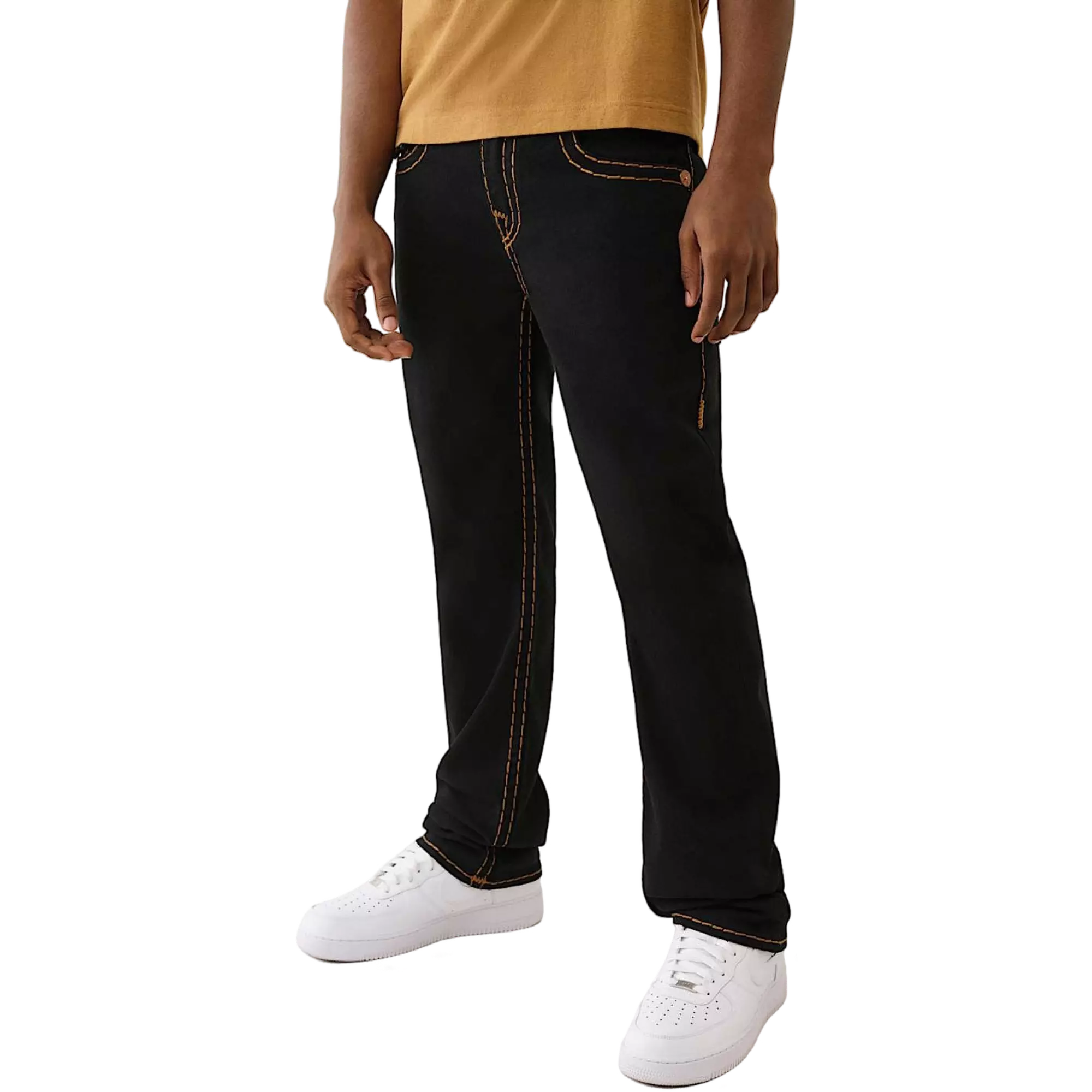 True Religion Men's Ricky Super T Straight Jeans - BLACK