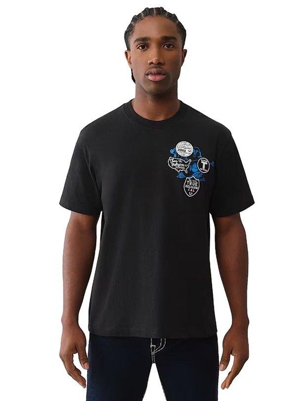 True Religion Men's University Tee - White - WHITE Thumbnail View 1