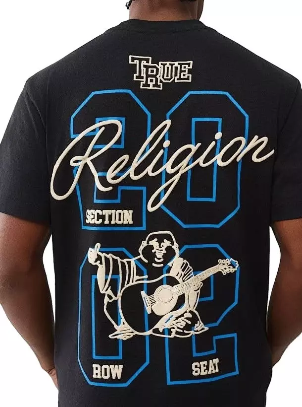 True Religion Men's University Tee - White - WHITE