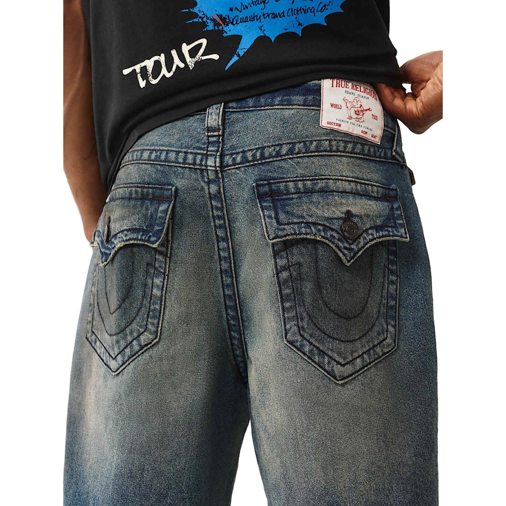 True Religion Men's Vinny Ultra 34" Baggy Jeans - DENIM Thumbnail View 5