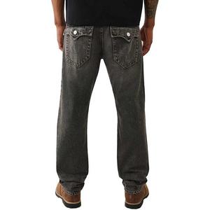 True Religion Men's Ricky Logo Appliqué Straight Jeans