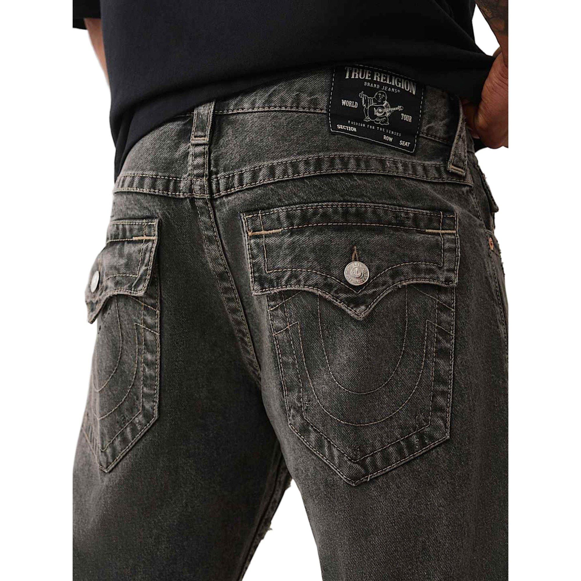 True Religion Men's&nbsp;Ricky Logo Appliqu&eacute;&nbsp;Straight Jeans - CAMOUFLAGE Thumbnail View 4