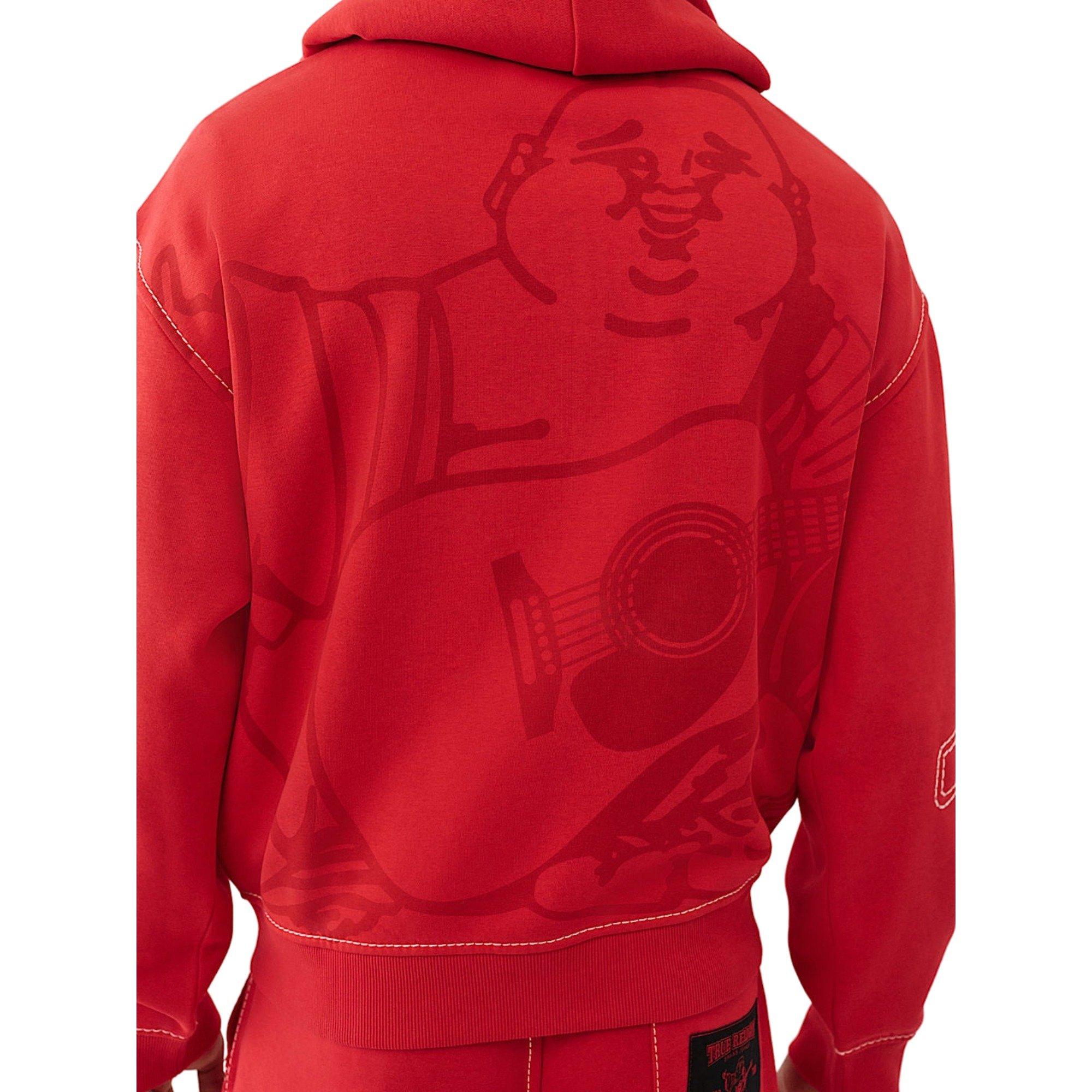 True Religion Men's Buddha Big T Full-Zip Jacket - RED Thumbnail View 5