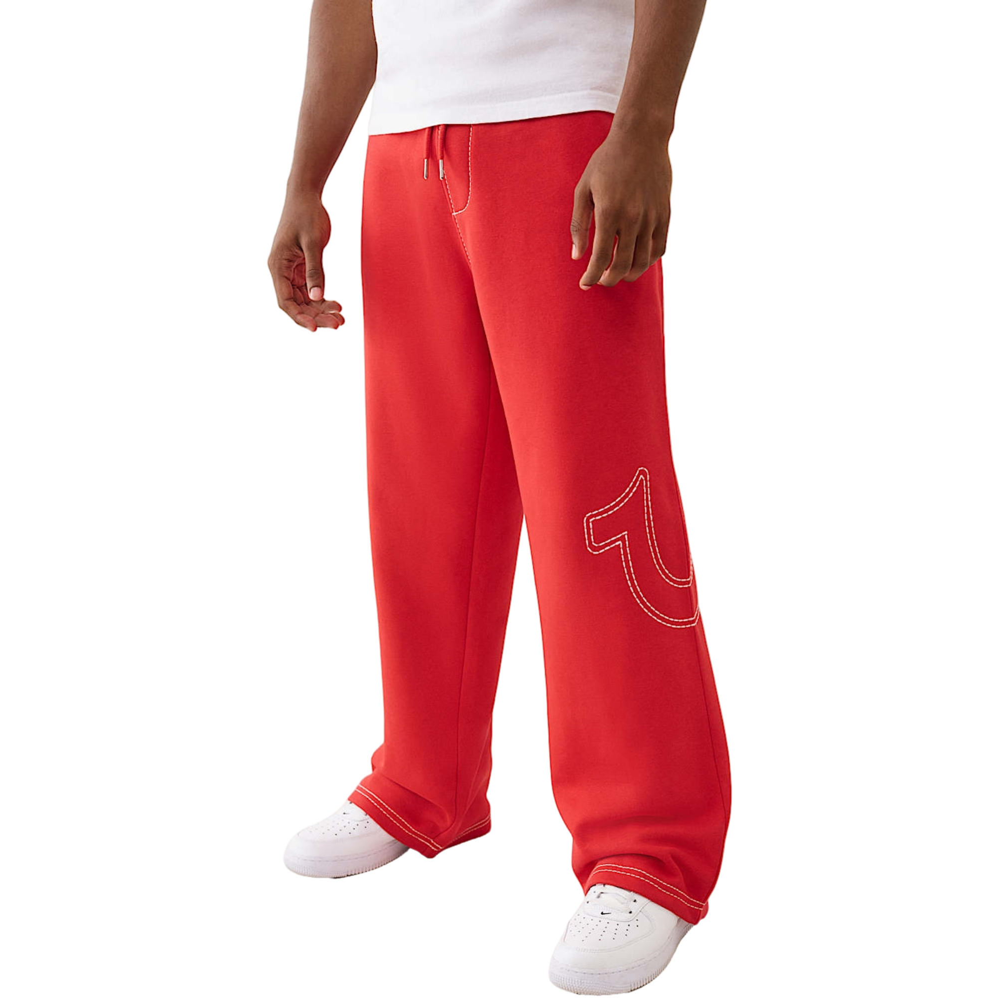 True Religion Men's Baggy T Pants - RED Thumbnail View 1