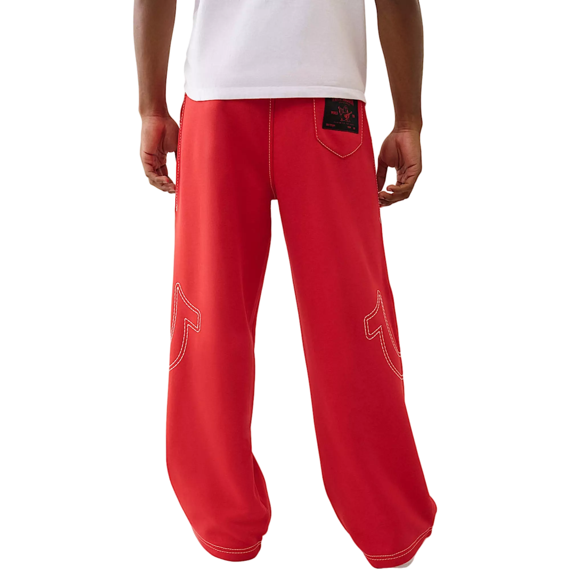 True Religion Men's Baggy T Pants - RED