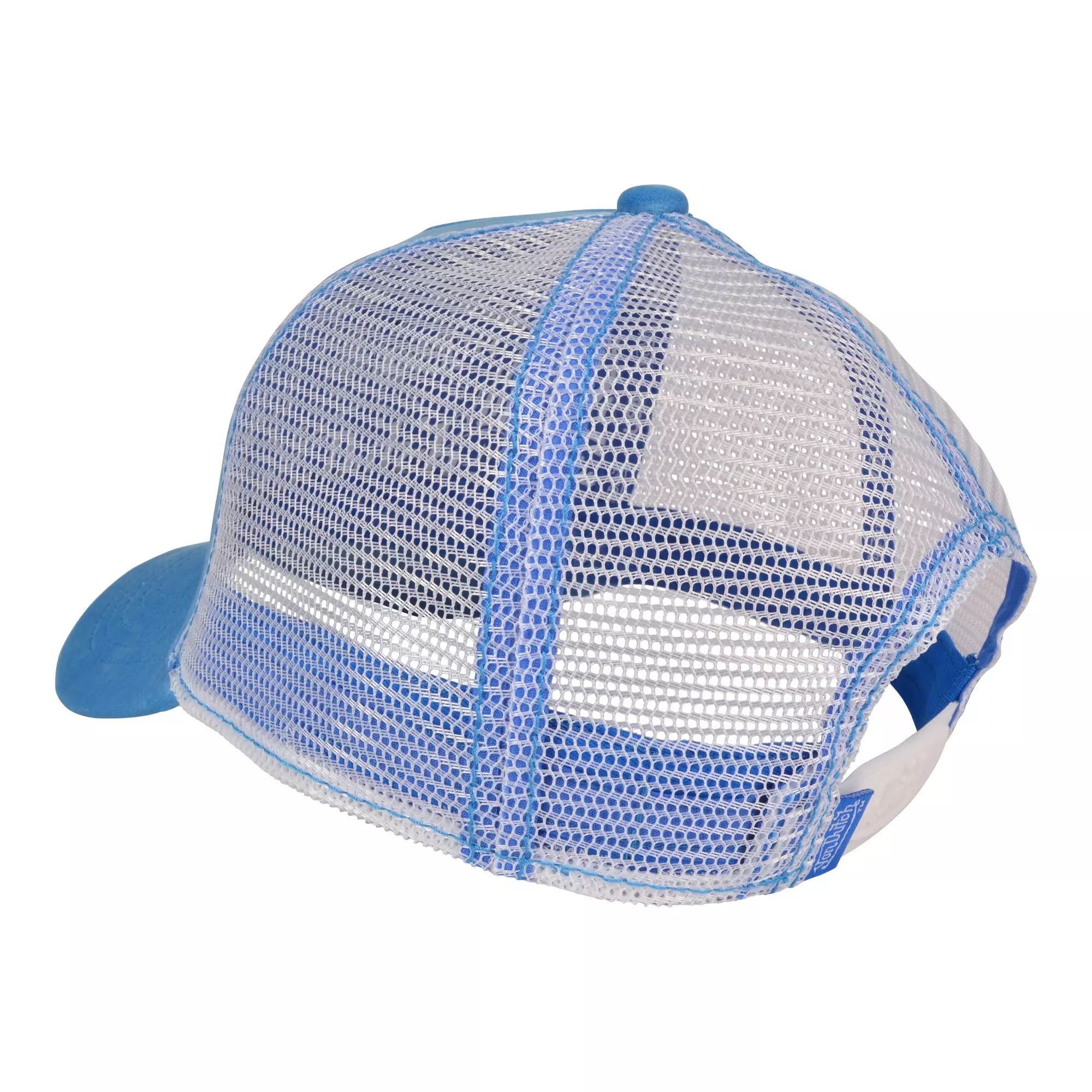 Von Dutch Velvet Trucker Snapback Hat-Blue - BLUE