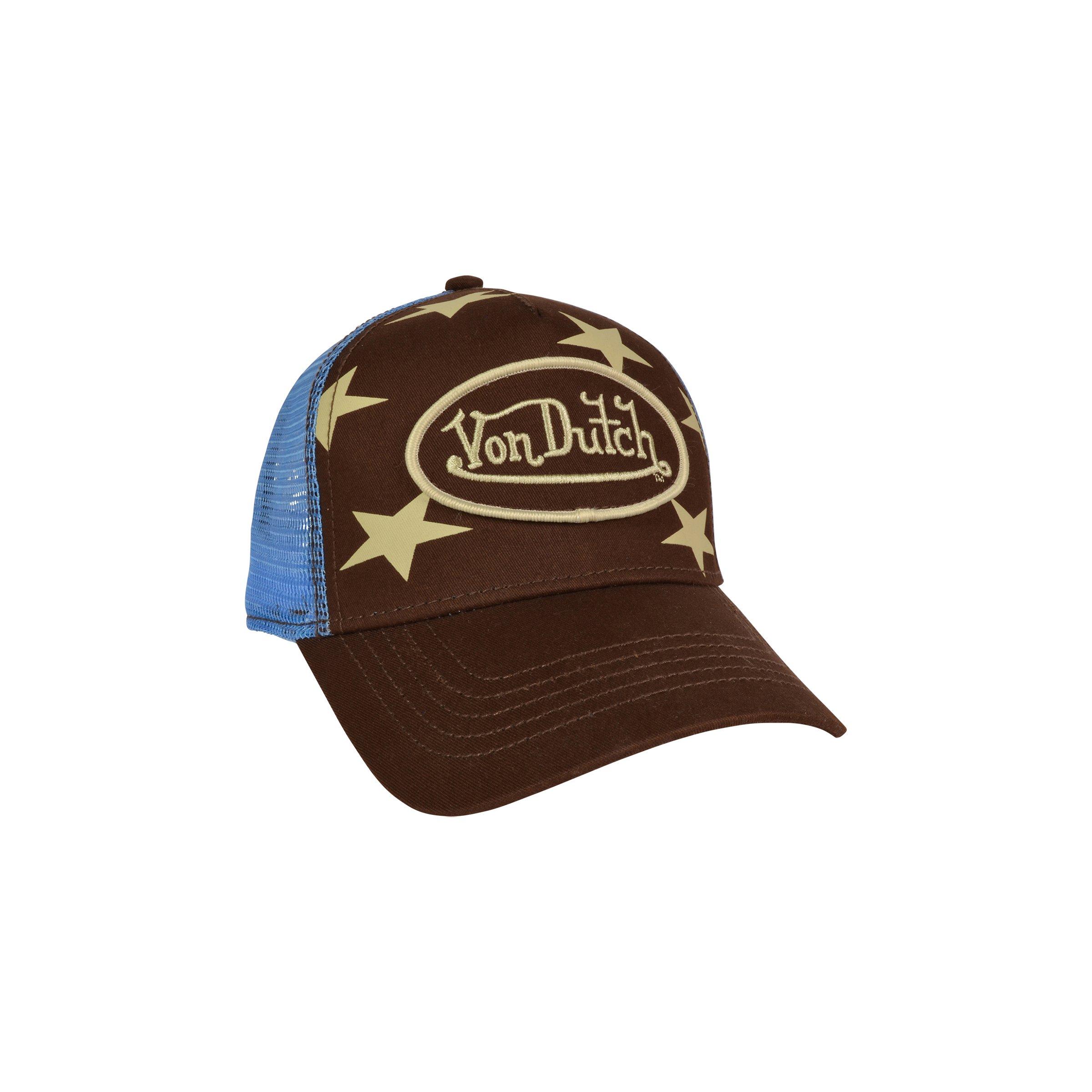 Von Dutch Americana Trucker Burgundy Snapback Hat