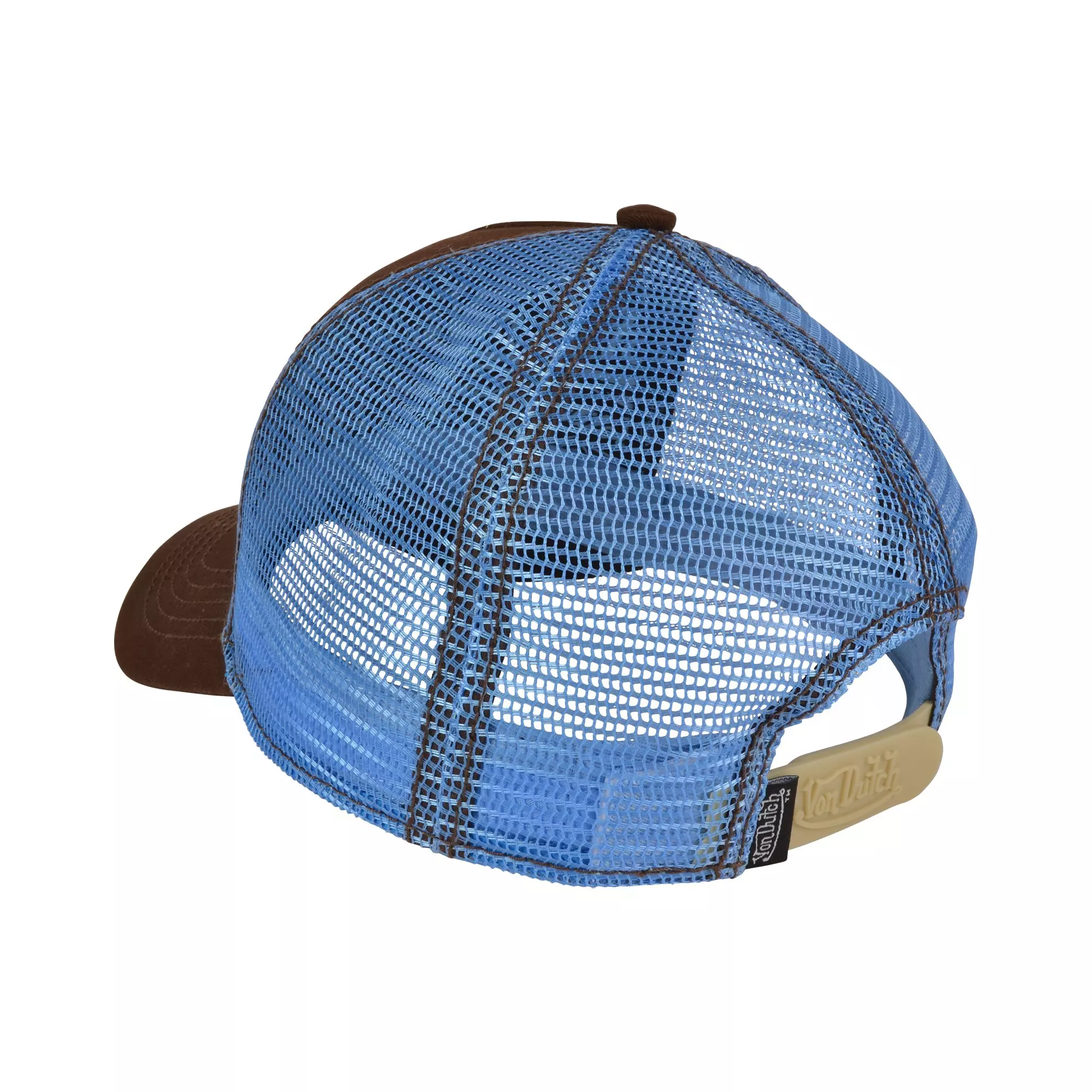 Von Dutch Americana Trucker Snapback Hat-Burgundy - BURGUNDY