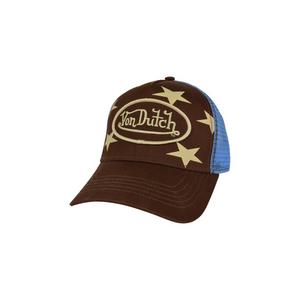 Von Dutch Americana Trucker Snapback Hat-Burgundy
