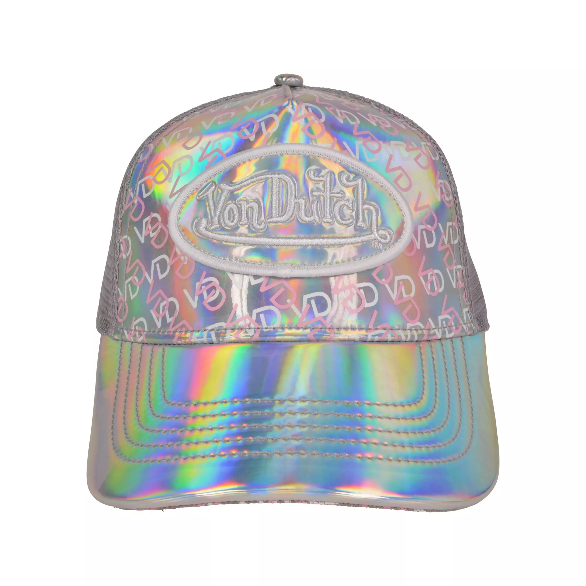 Von Dutch Ibiza Trucker Snapback Hat- Stealth Silver