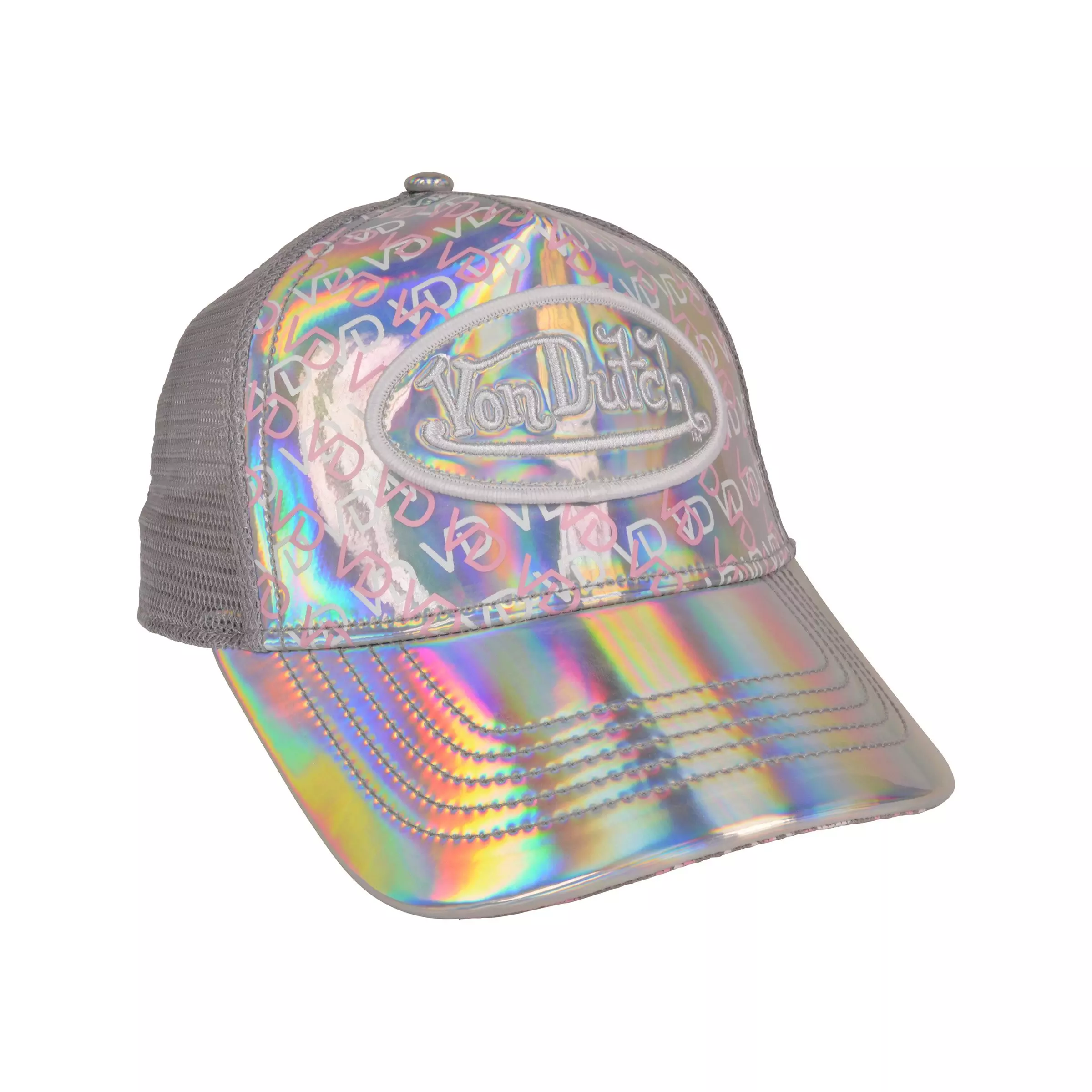Von Dutch Ibiza Trucker Snapback Hat- Stealth Silver